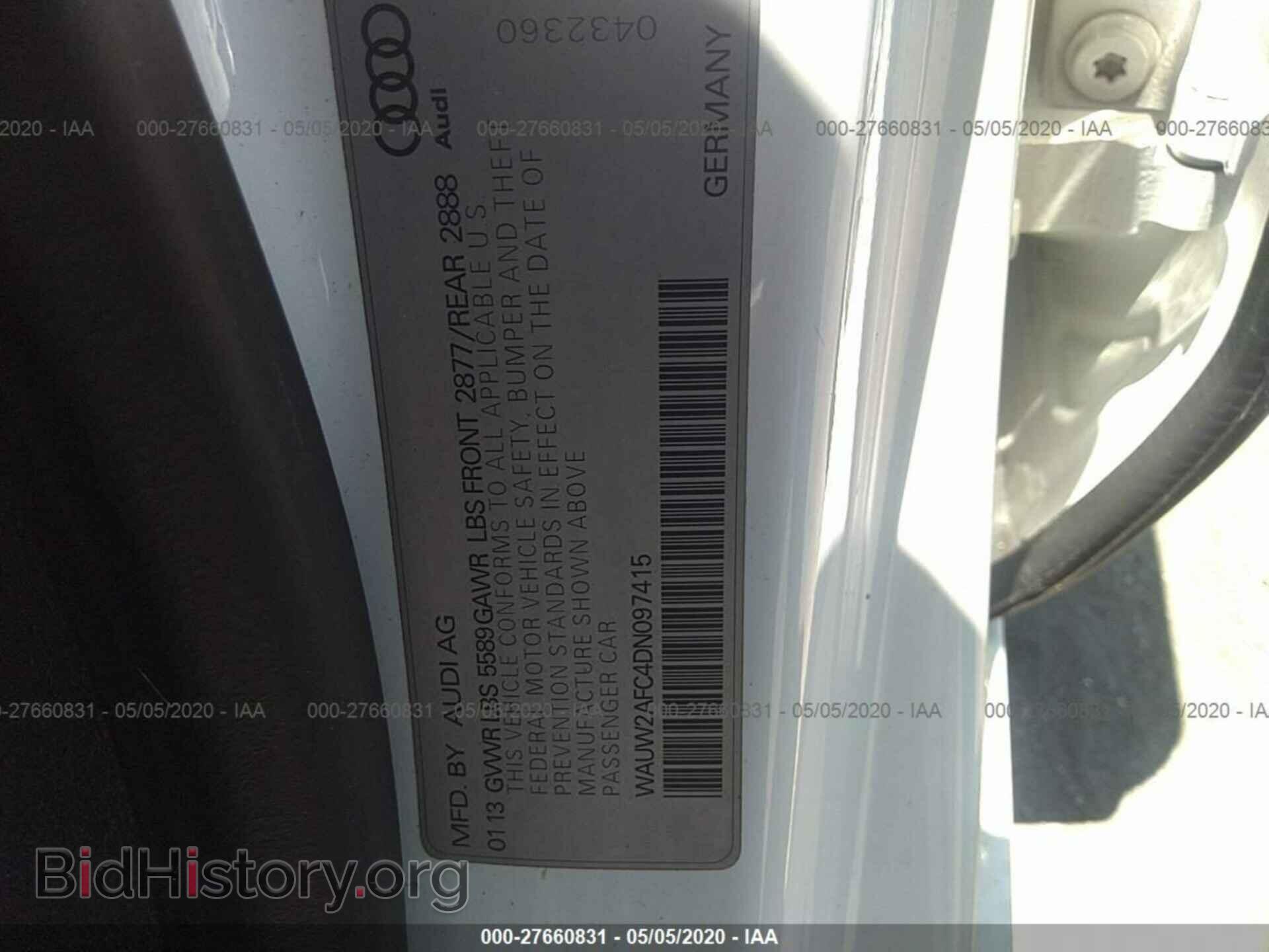 2013 AUDI S7 - VIN: WAUW2AFC4DN097415 - Photo 9