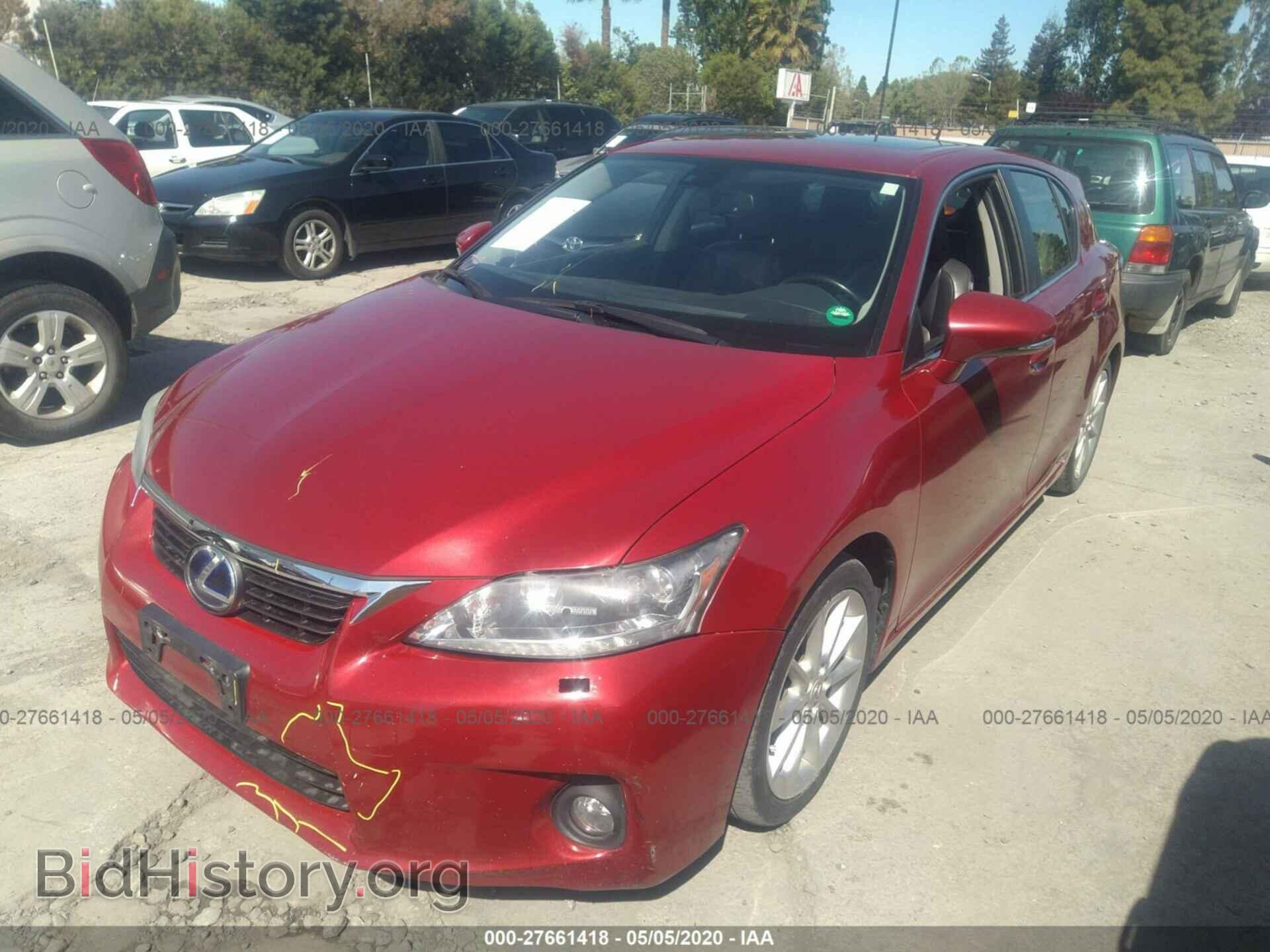 2011 LEXUS CT - VIN: JTHKD5BH2B2037702 - Фото 2