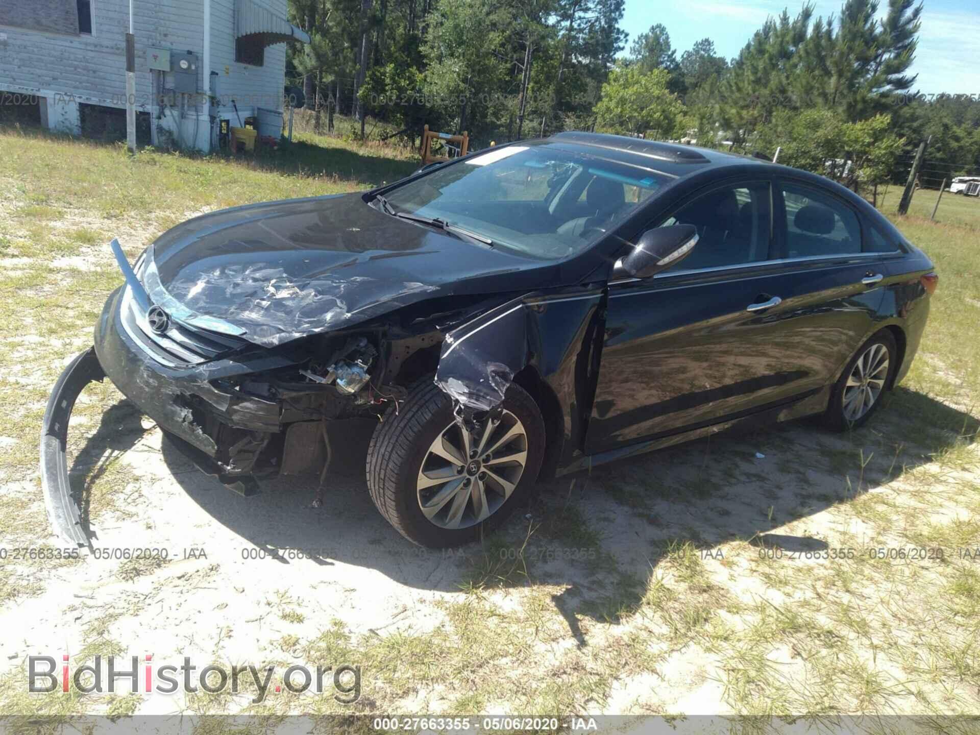 2014 HYUNDAI SONATA - VIN: 5NPEC4AC2EH875345 - Фото 2
