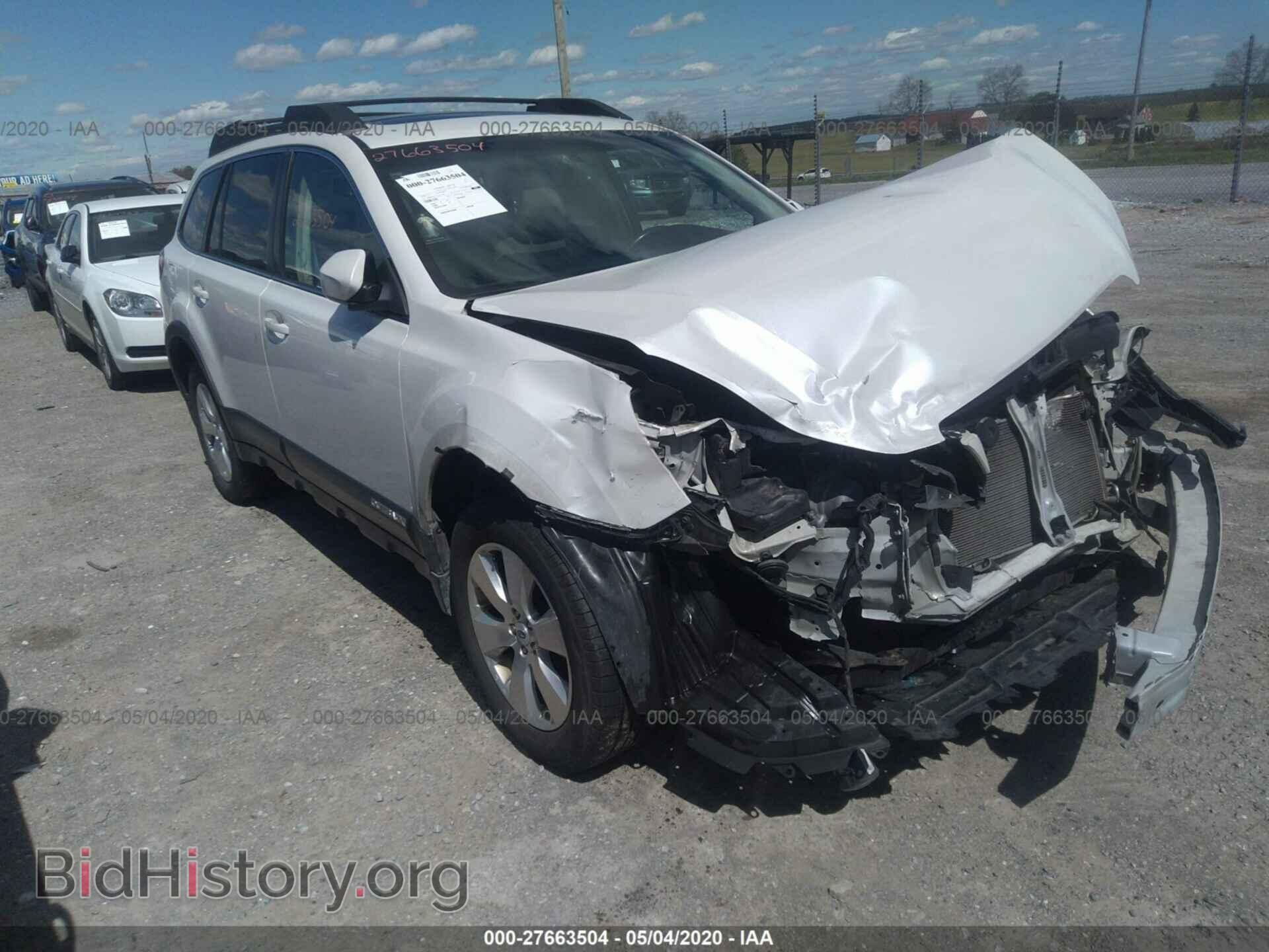 Фотография 4S4BRDKC5C2232501 - SUBARU OUTBACK 2012