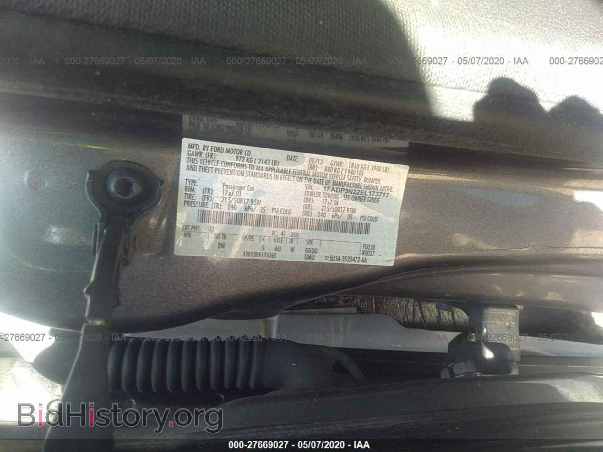2014 FORD FOCUS - VIN: 1FADP3N22EL173717 - Photo 9