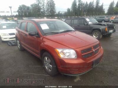 2008 Dodge CALIBER, orange — VIN 1B3HB28B18D645793, IAAI