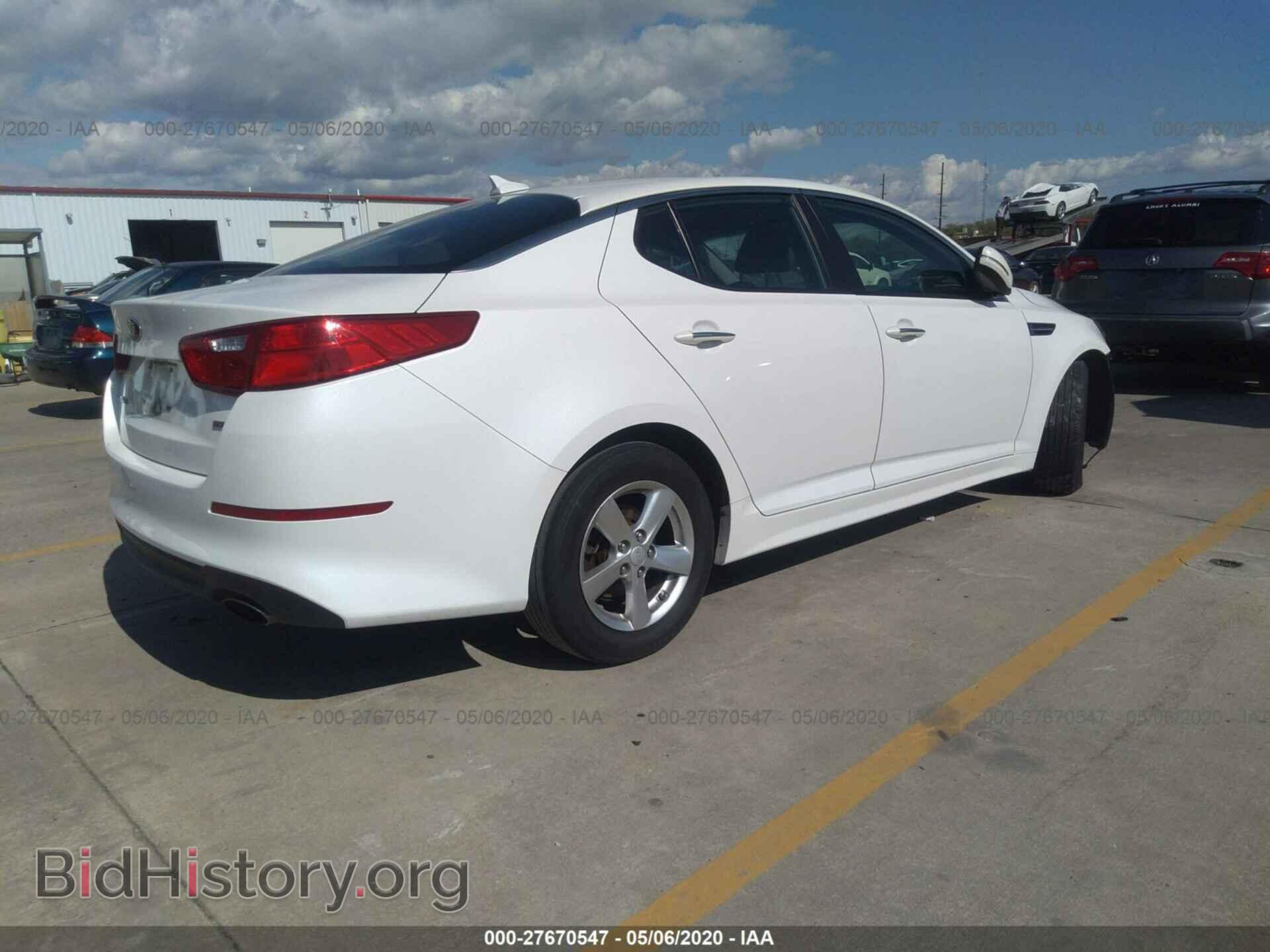 2015 KIA OPTIMA - VIN: KNAGM4A79F5575695 - Фото 4