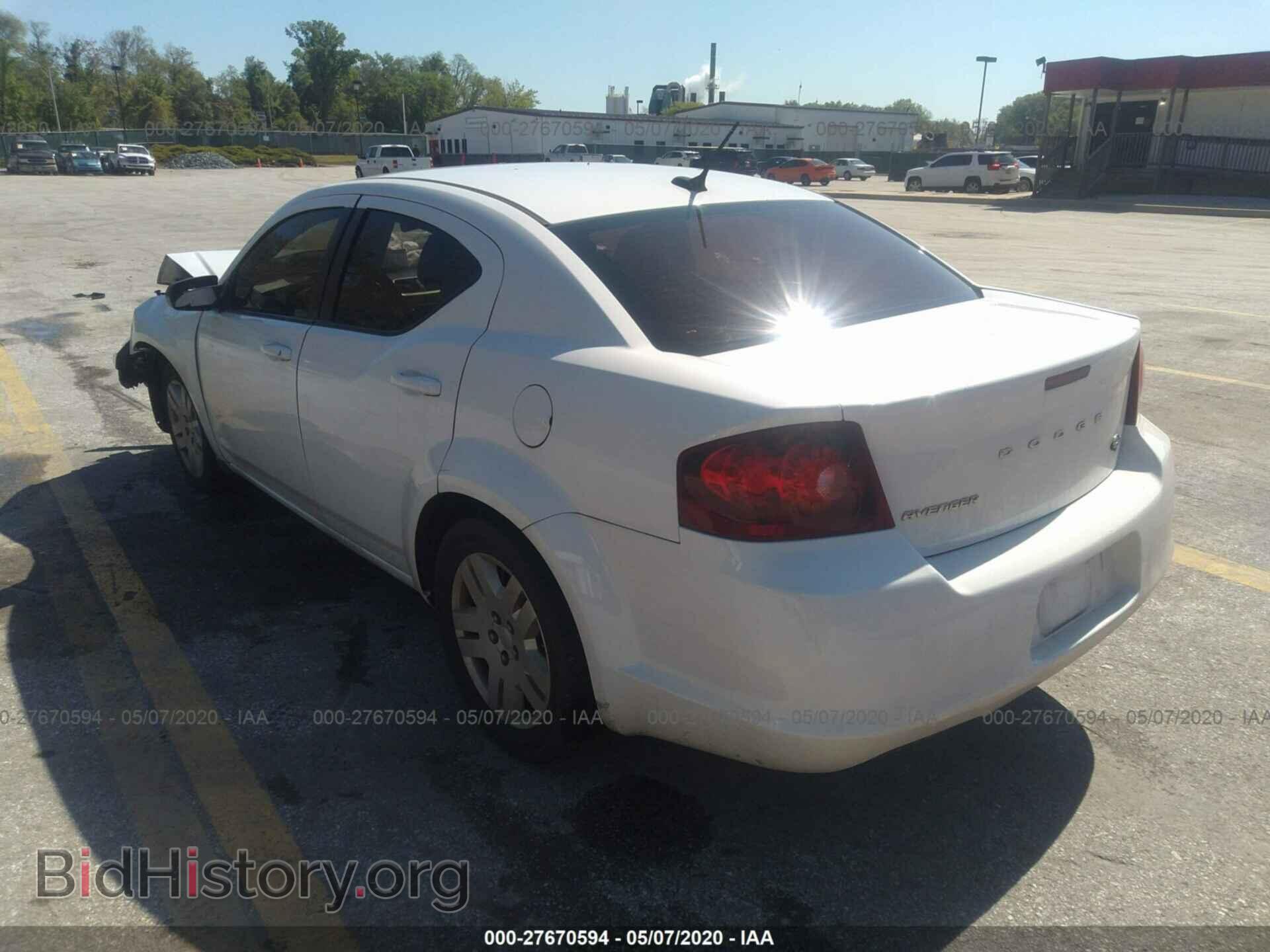 2014 DODGE AVENGER - VIN: 1C3CDZAB5EN190706 - Фото 3