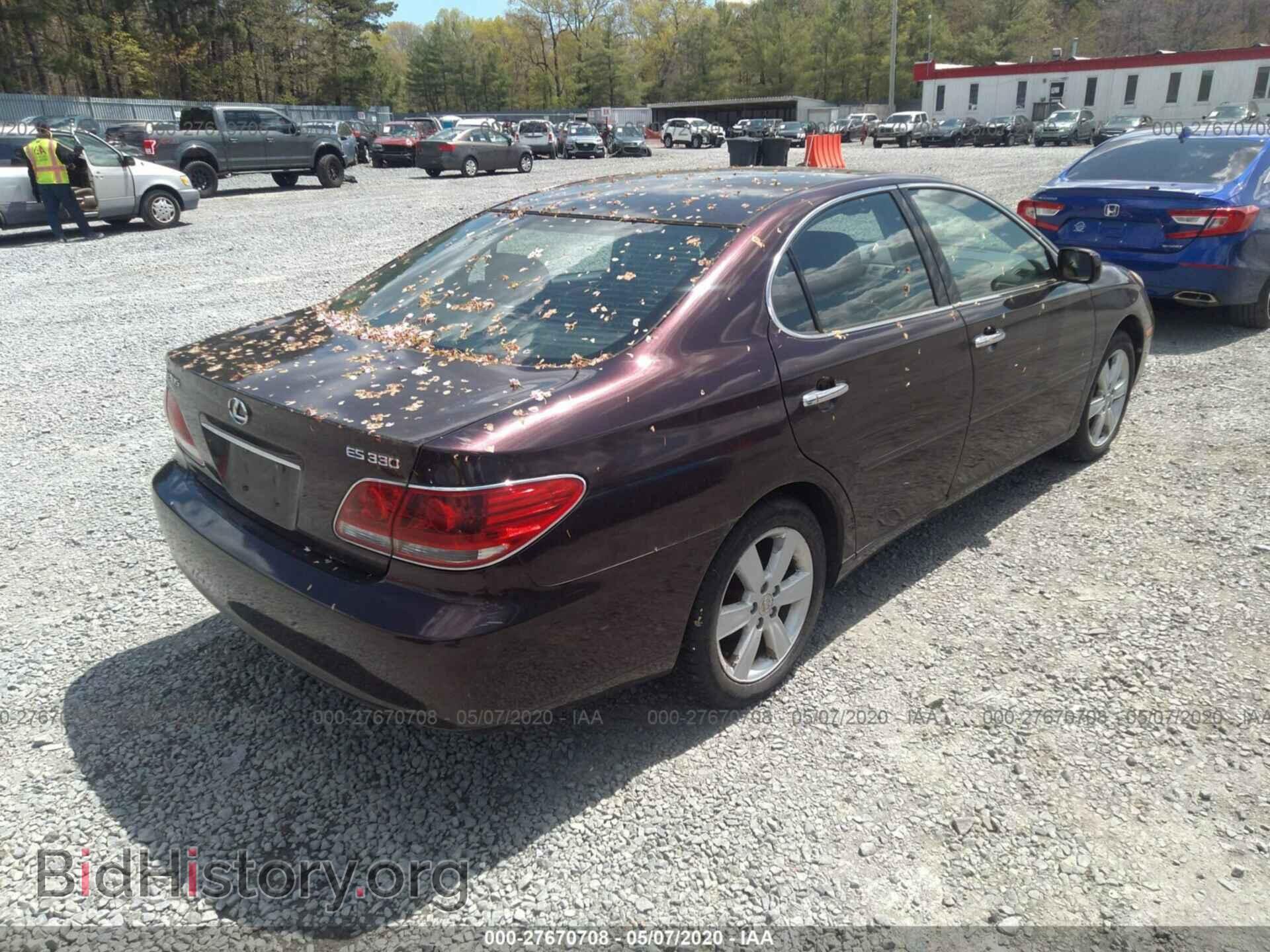2005 LEXUS ES - VIN: JTHBA30G555086015 - Фото 4