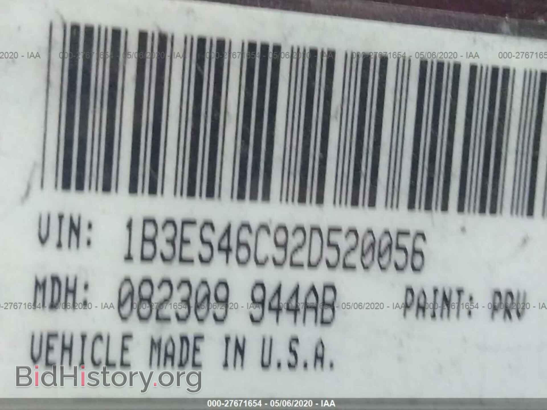 2002 DODGE NEON - VIN: 1B3ES46C92D520056 - Фото 9