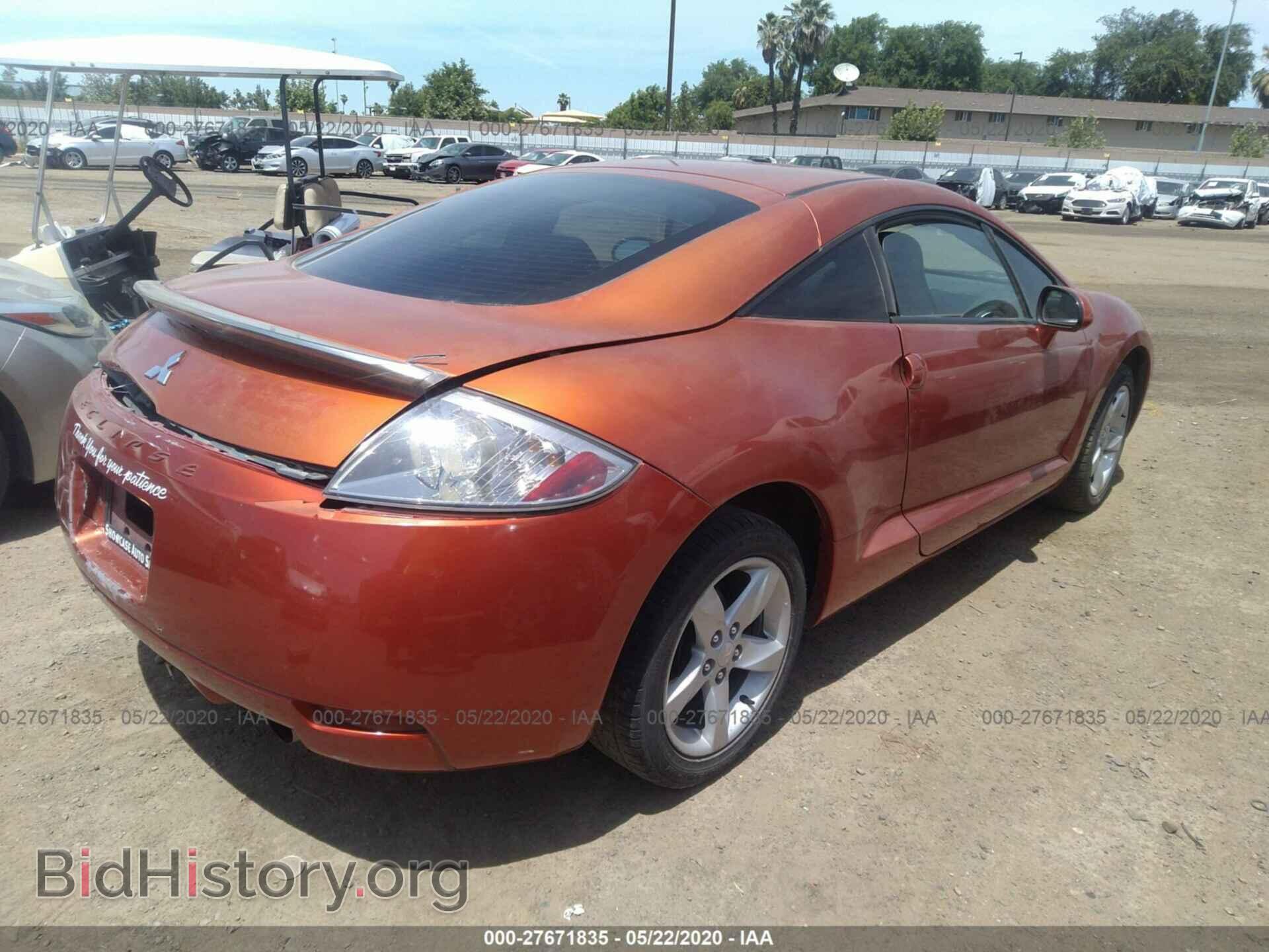 2007 MITSUBISHI ECLIPSE - VIN: 4A3AK24F77E061512 - Фото 4