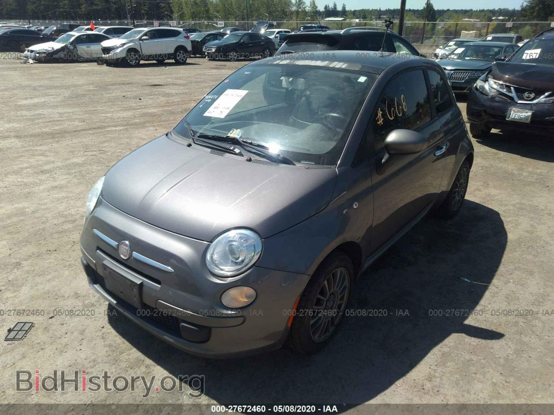 2012 FIAT 500 - VIN: 3C3CFFAR5CT383960 - Фото 2