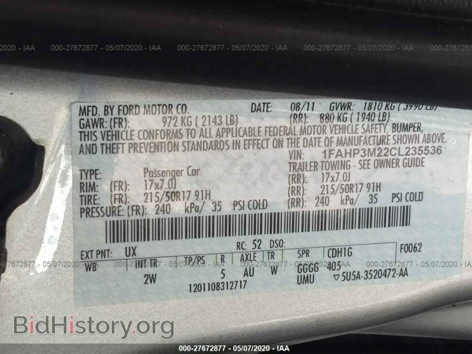 2012 FORD FOCUS - VIN: 1FAHP3M22CL235536 - Photo 9