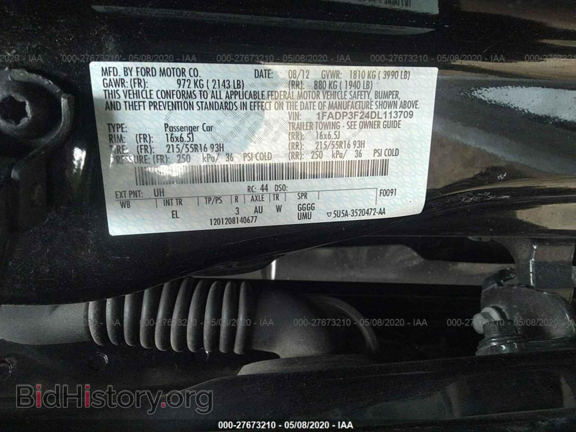 2013 FORD FOCUS - VIN: 1FADP3F24DL113709 - Photo 9