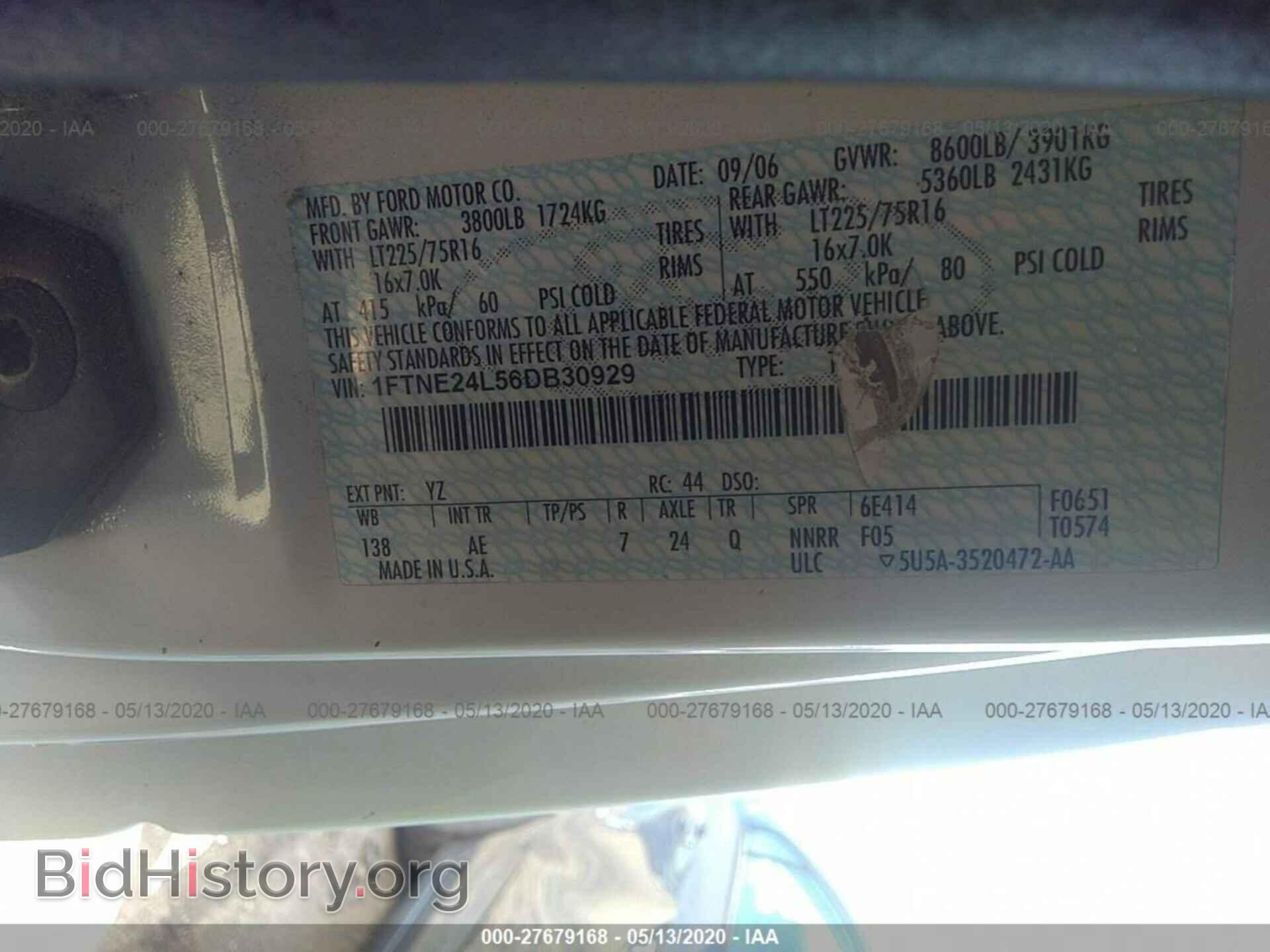 2006 FORD ECONOLINE - VIN: 1FTNE24L56DB30929 - Photo 9
