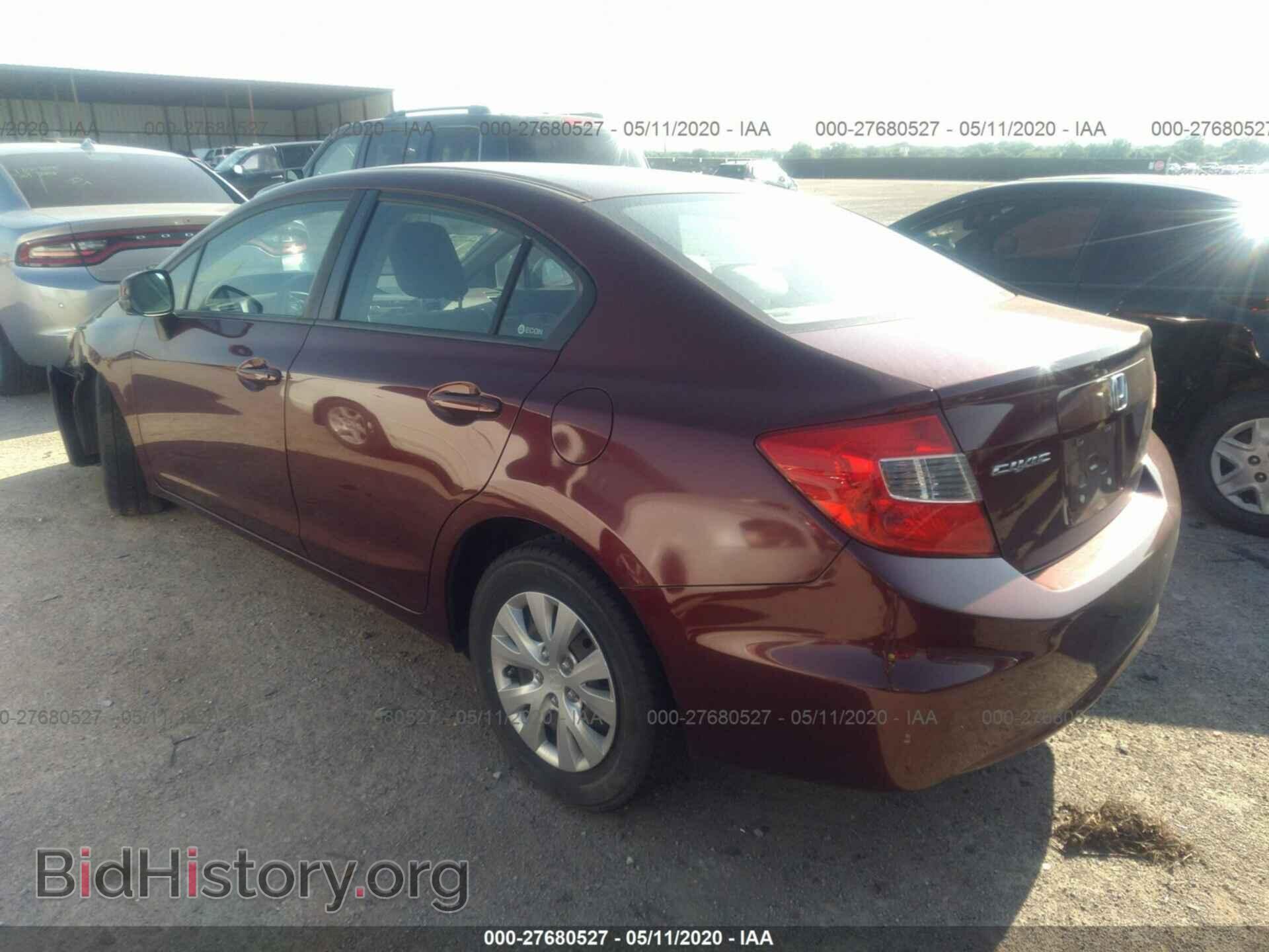 2012 HONDA CIVIC - VIN: 2HGFB2F58CH573703 - Фото 3