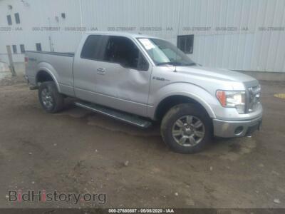 2012 Ford F150 Super Cab, серебристый — VIN 1FTFX1EF8CFB31655, IAAI