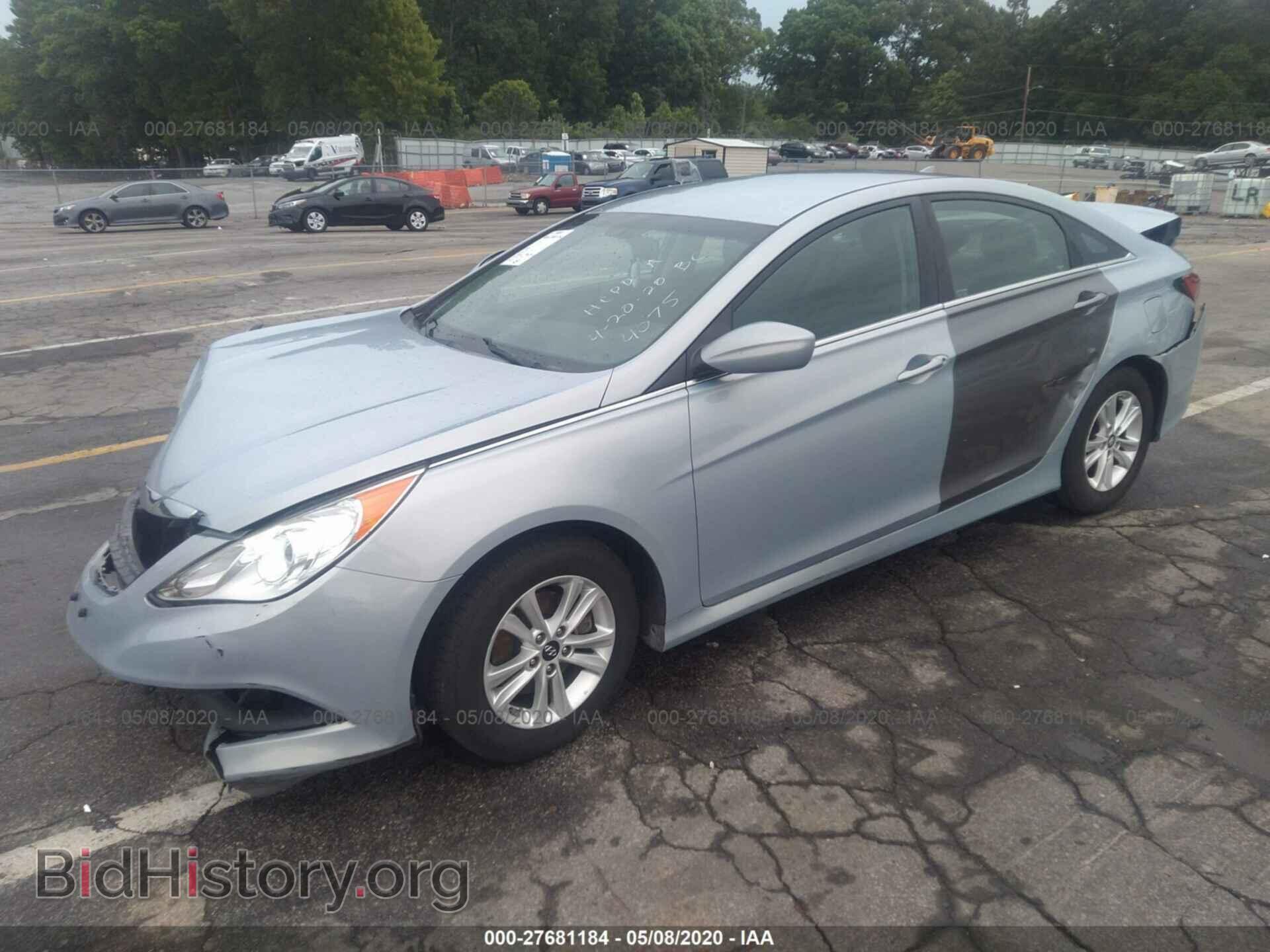 2014 HYUNDAI SONATA - VIN: 5NPEB4ACXEH834075 - Фото 2