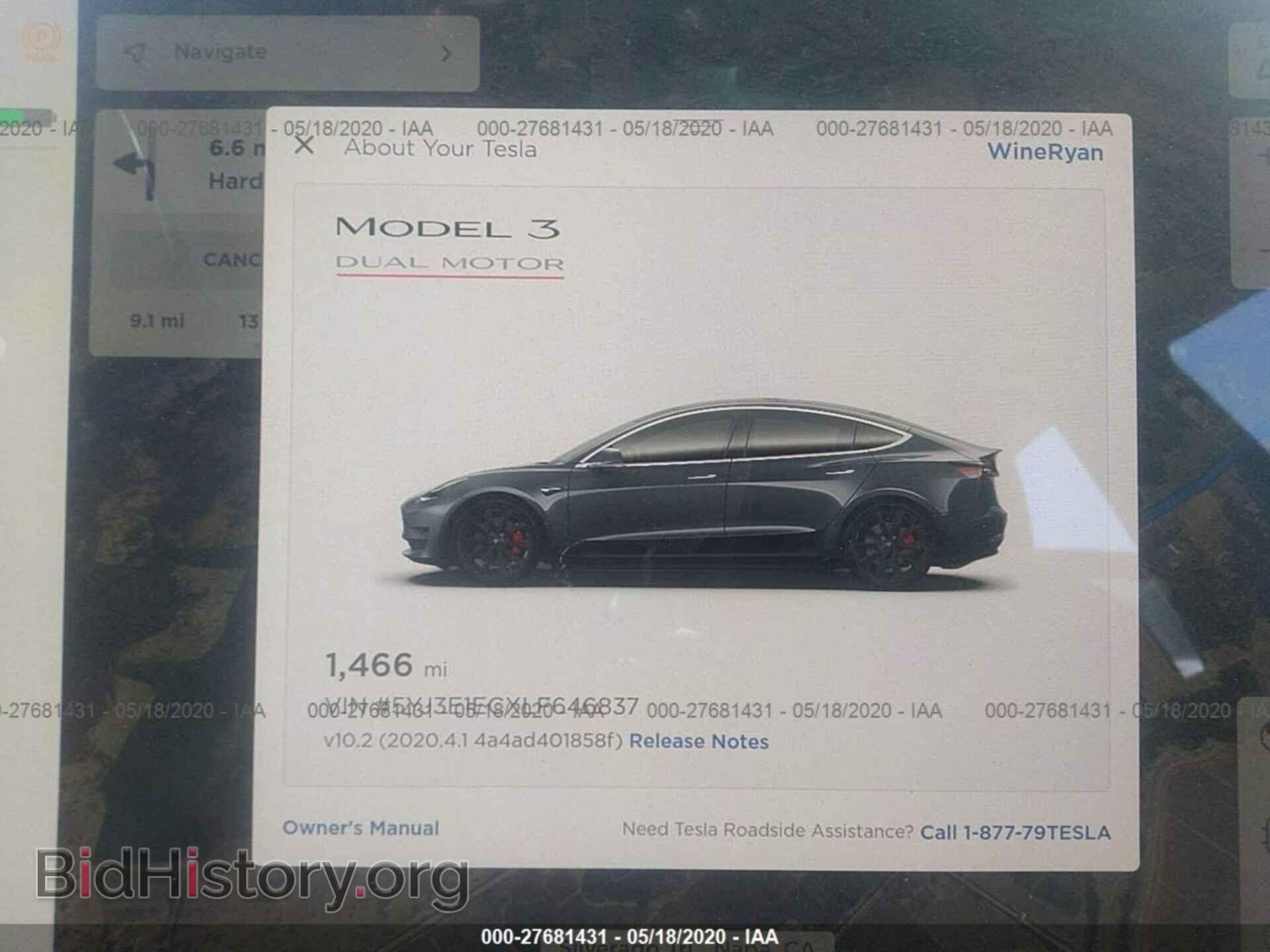 2020 TESLA MODEL 3 - VIN: 5YJ3E1ECXLF646837 - Фото 7