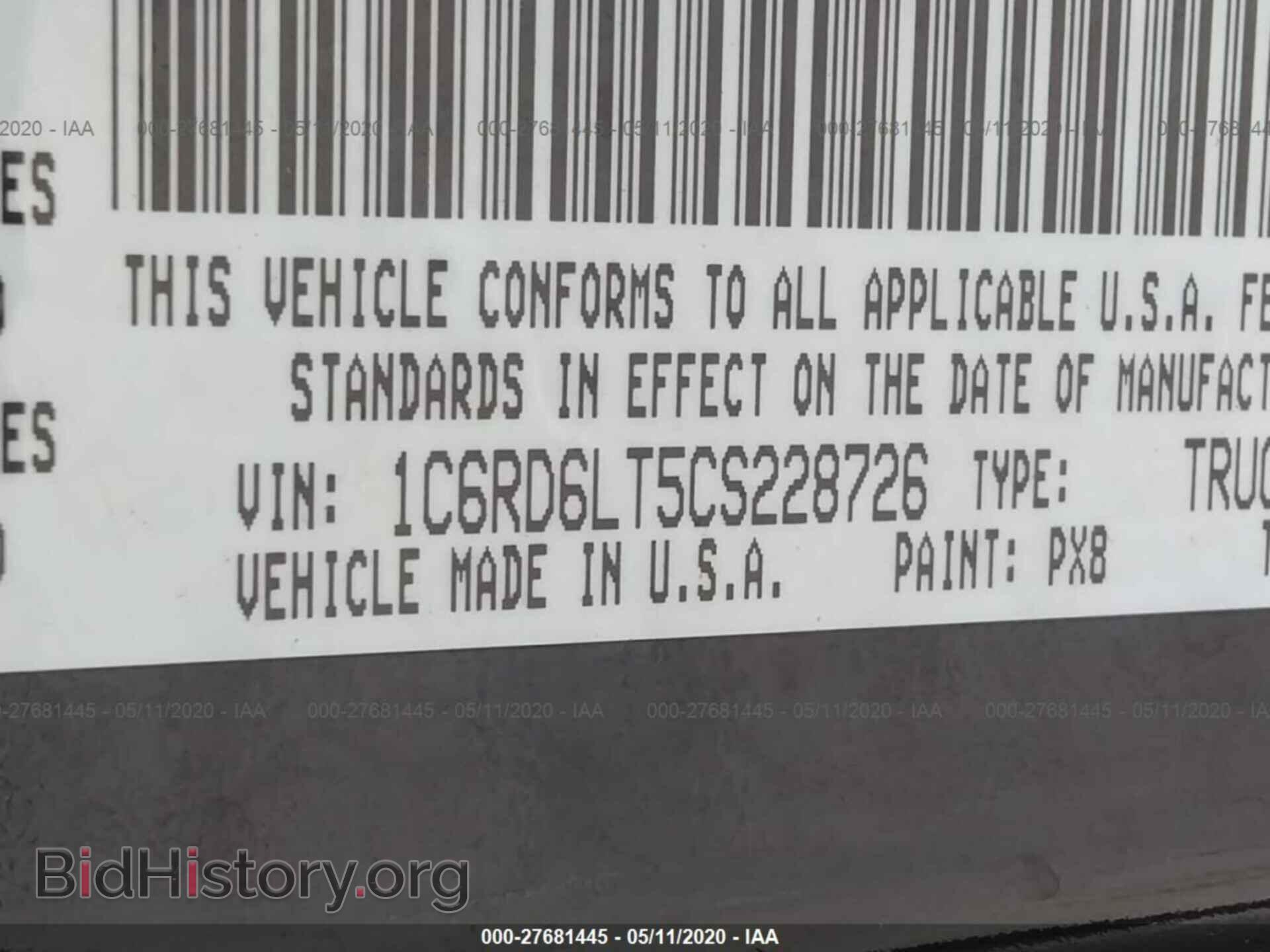 2012 DODGE RAM 1500 - VIN: 1C6RD6LT5CS228726 - Фото 9