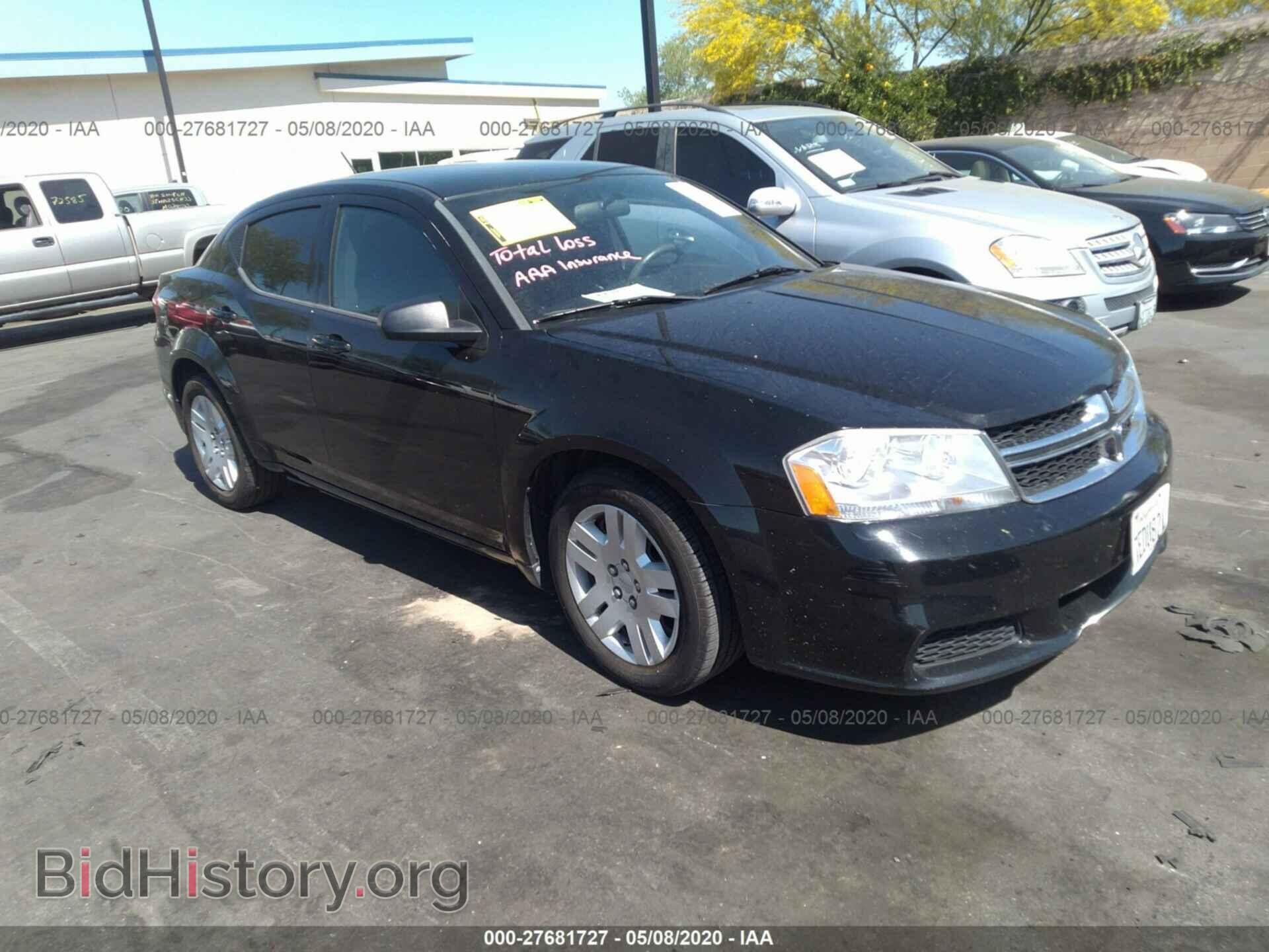 Фотография 1C3CDZAB8CN331460 - DODGE AVENGER 2012