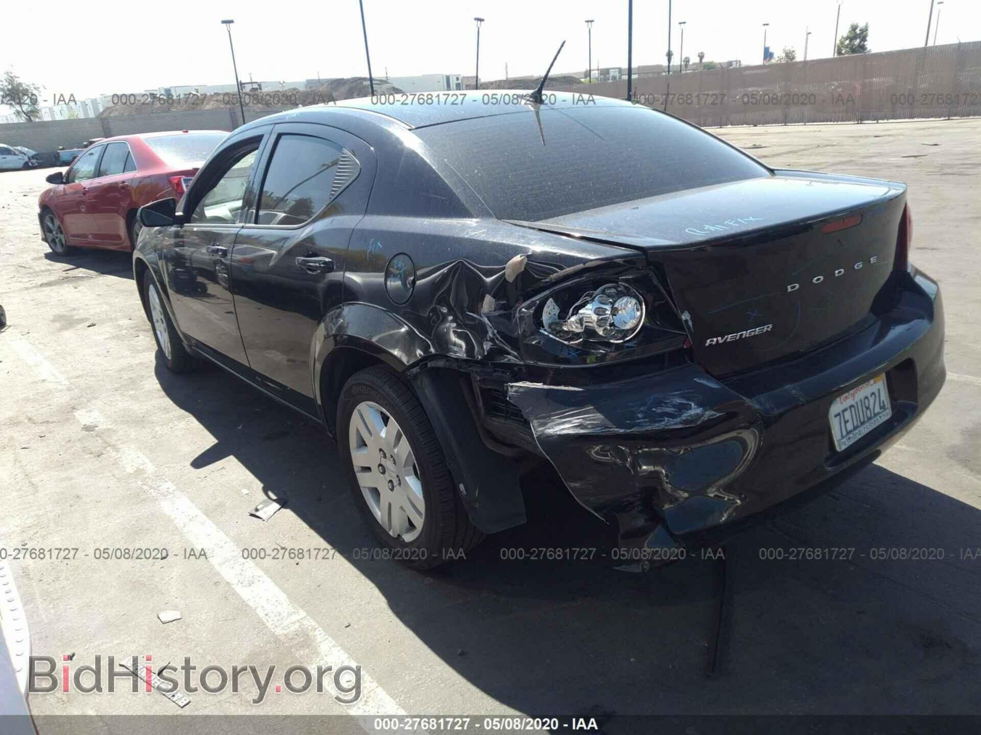 2012 DODGE AVENGER - VIN: 1C3CDZAB8CN331460 - Фото 3