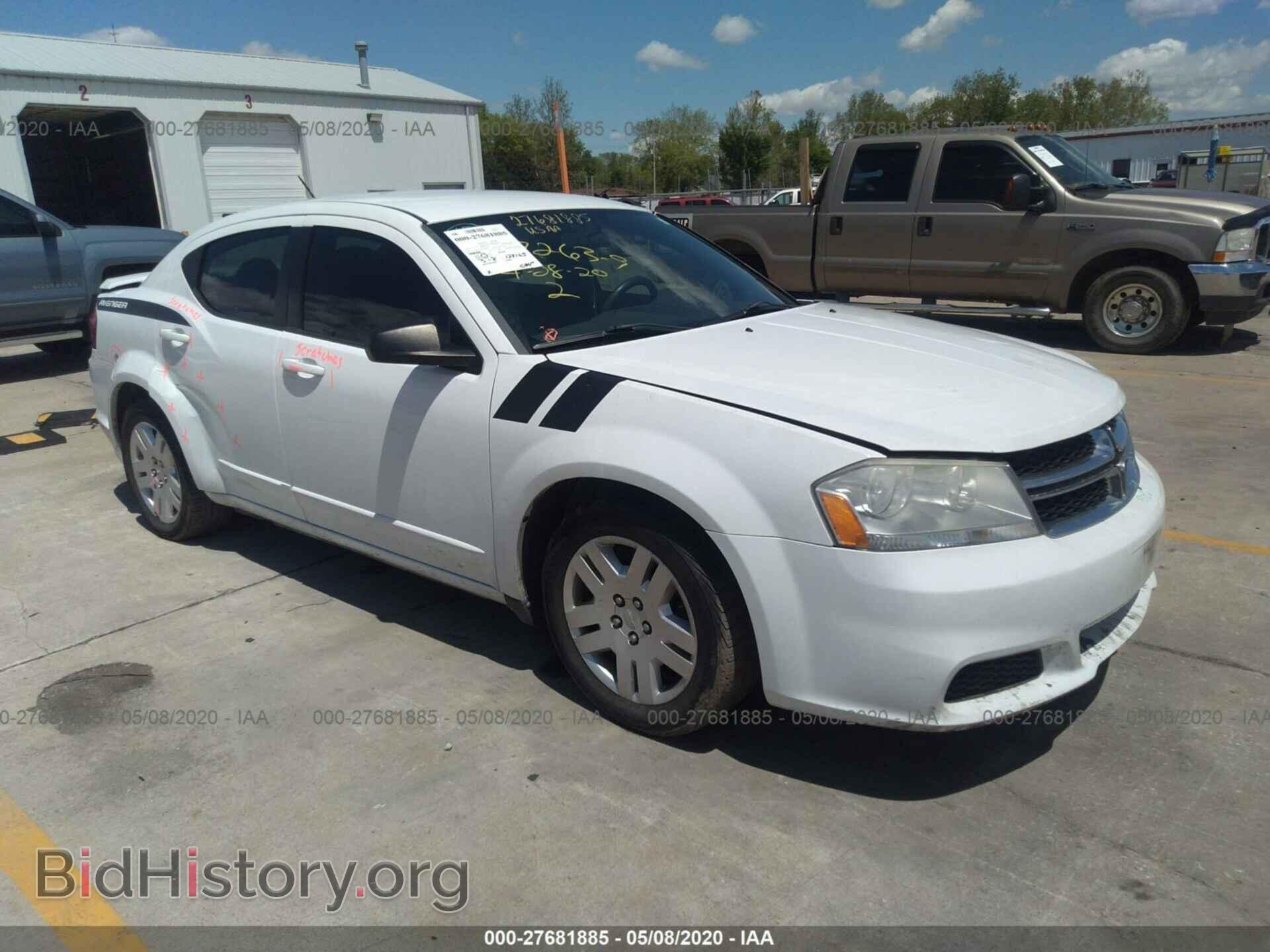 Photo 1C3CDZAB5CN193649 - DODGE AVENGER 2012