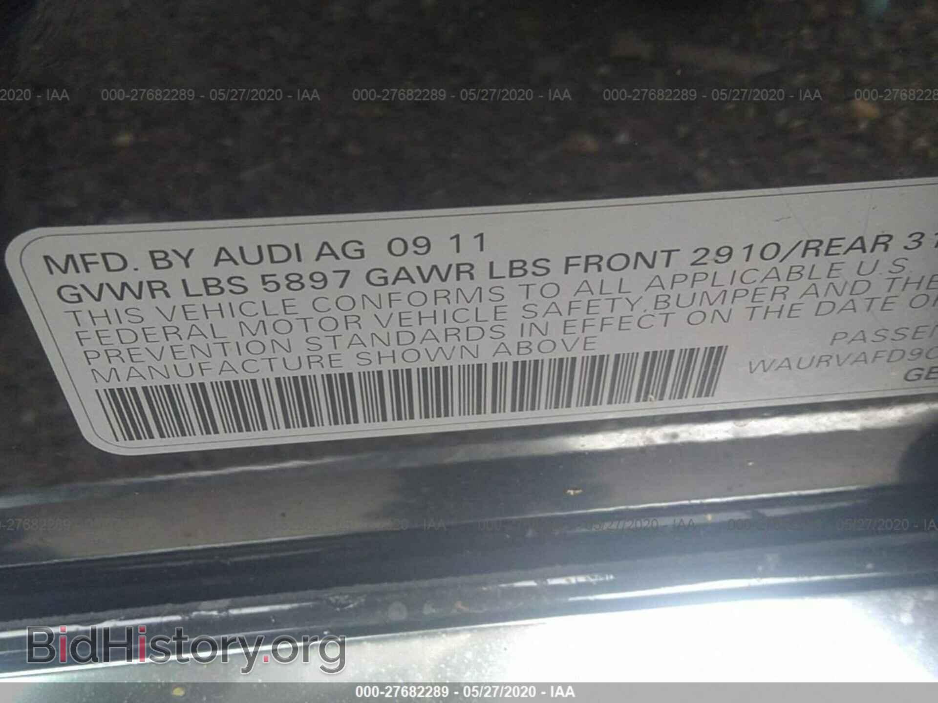 2012 Audi A8 - VIN: WAURVAFD9CN012502 - Photo 9