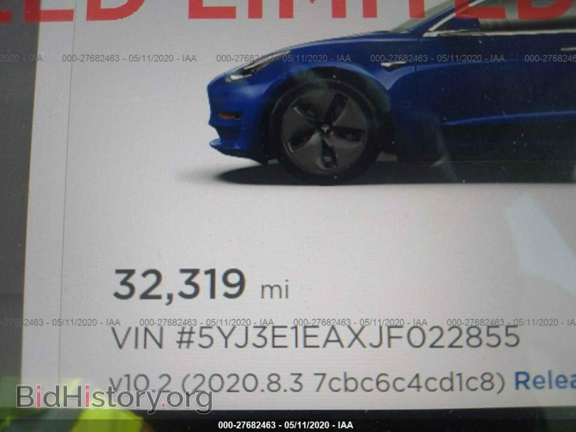 2018 TESLA MODEL 3 - VIN: 5YJ3E1EAXJF022855 - Photo 7