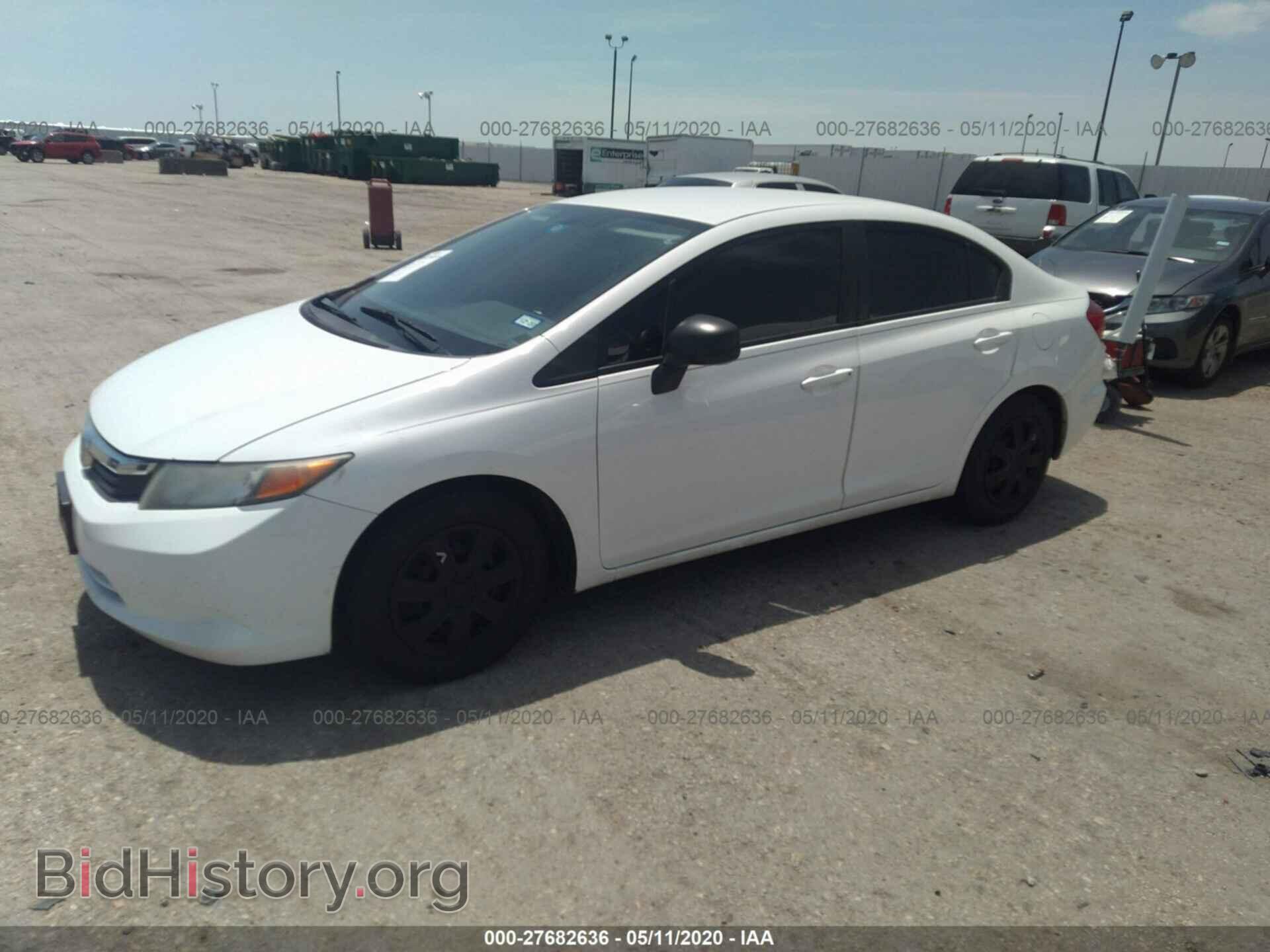2012 HONDA CIVIC - VIN: 2HGFB2F50CH602935 - Фото 2