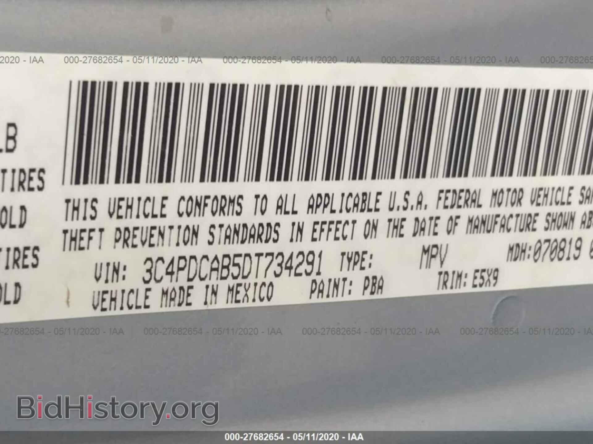 2013 DODGE JOURNEY - VIN: 3C4PDCAB5DT734291 - Фото 9
