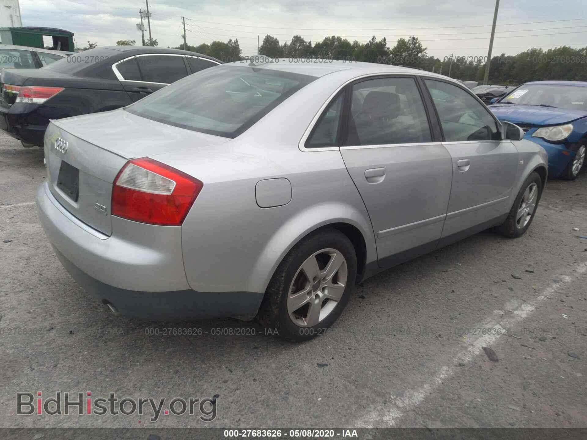 2002 AUDI A4 - VIN: WAULT68E22A264922 - Фото 4