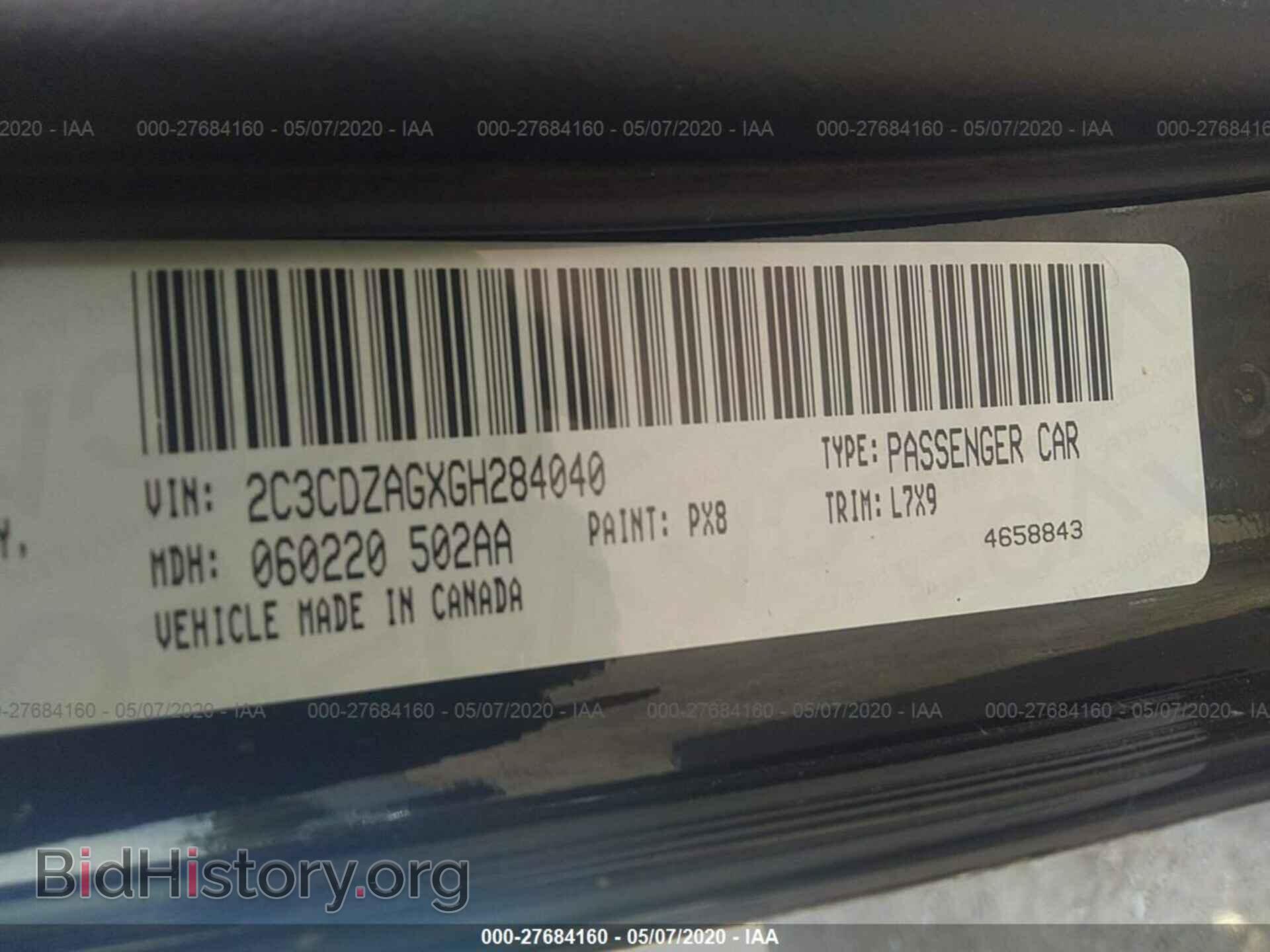 2016 DODGE CHALLENGER - VIN: 2C3CDZAGXGH284040 - Photo 9