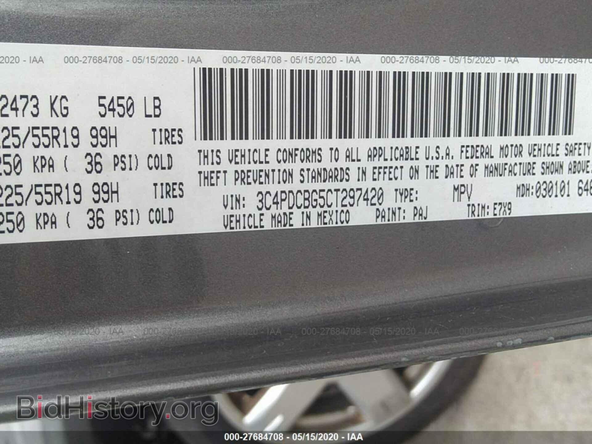 2012 DODGE JOURNEY - VIN: 3C4PDCBG5CT297420 - Photo 9