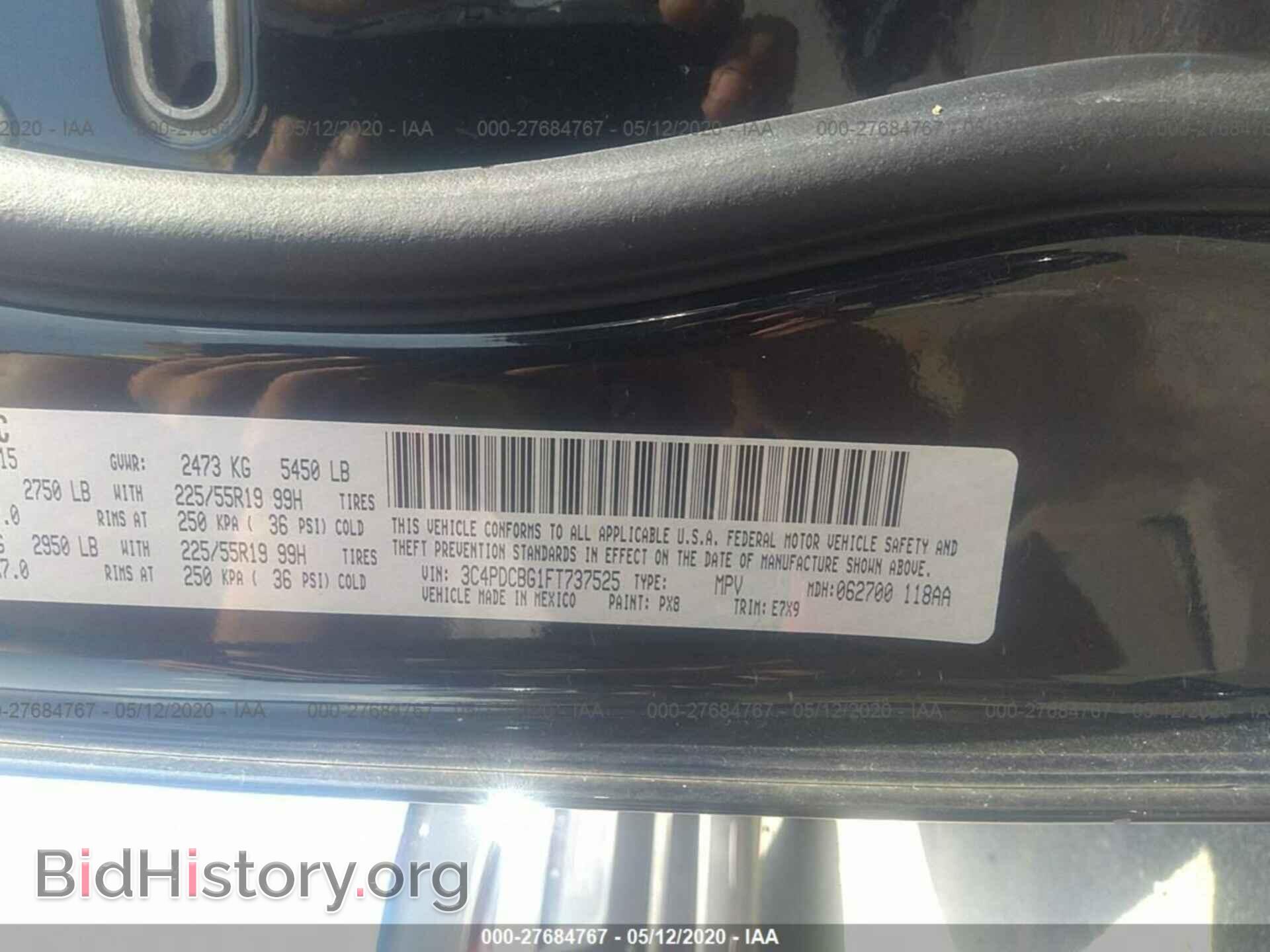 2015 DODGE JOURNEY - VIN: 3C4PDCBG1FT737525 - Photo 9