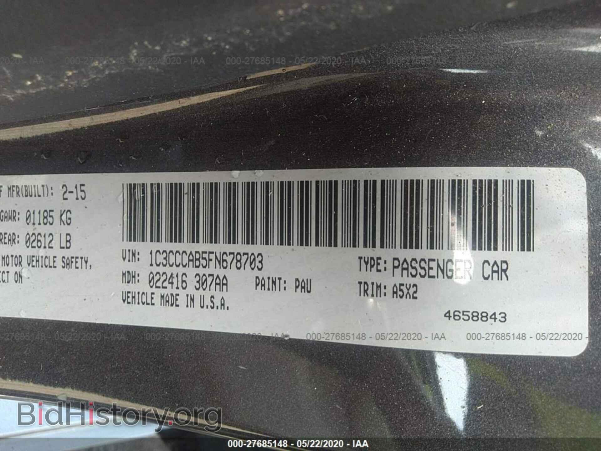 2015 CHRYSLER 200 - VIN: 1C3CCCAB5FN678703 - Photo 9