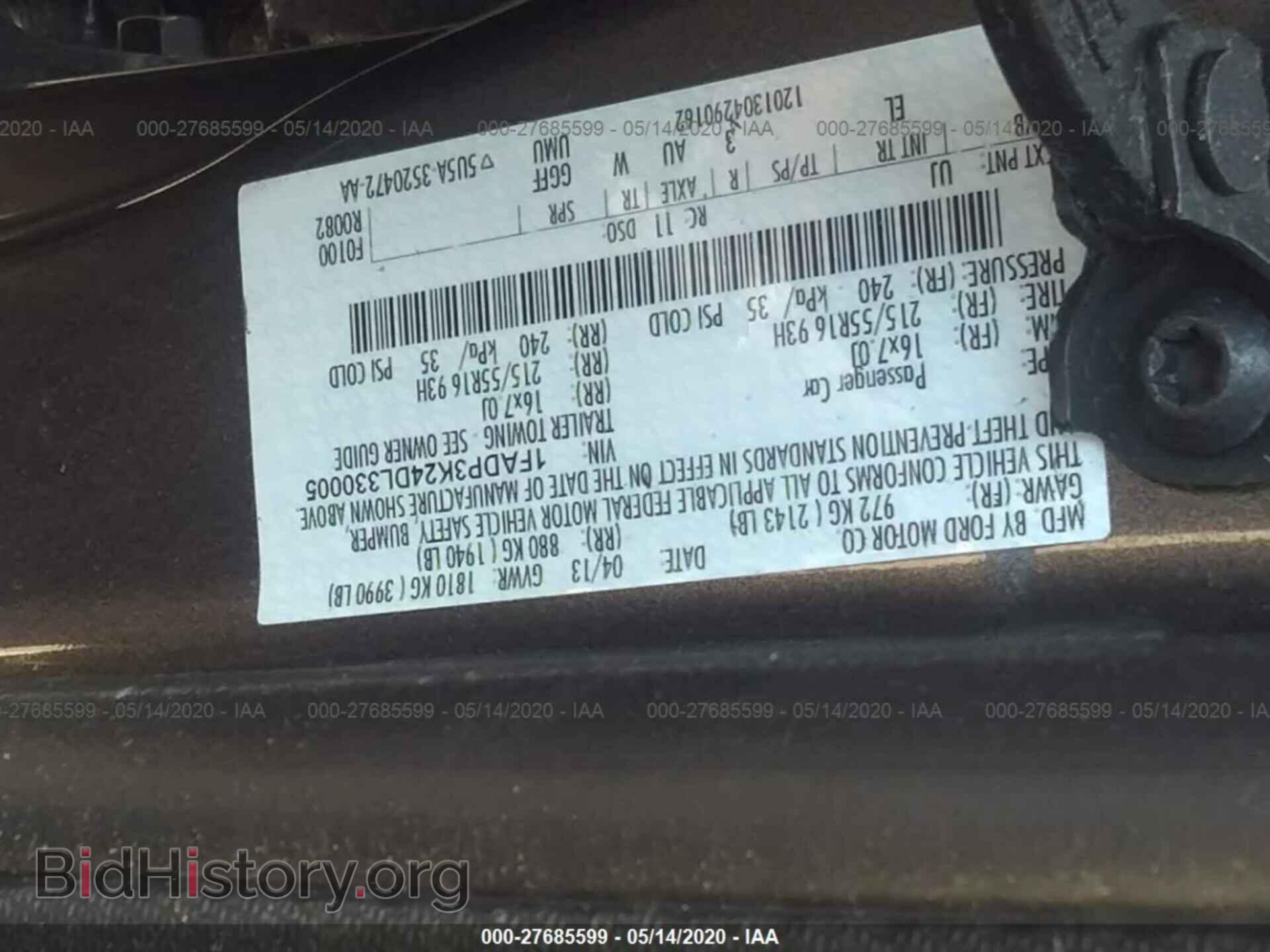 2013 FORD FOCUS - VIN: 1FADP3K24DL330005 - Photo 9