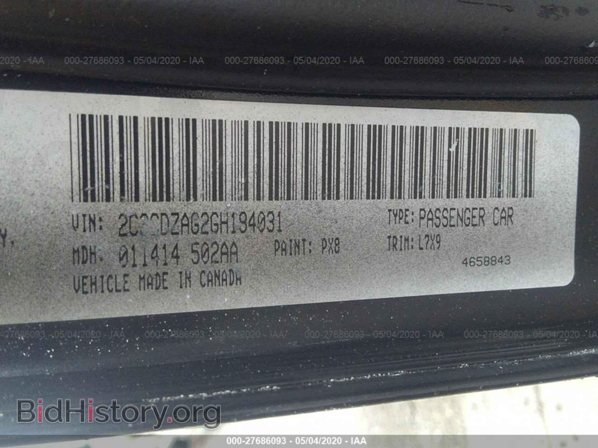2016 DODGE CHALLENGER - VIN: 2C3CDZAG2GH184031 - Photo 9