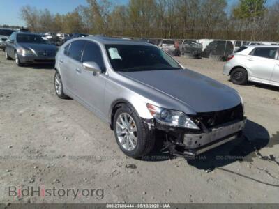 2012 Lexus LS 460, silver — VIN JTHCL5EF4C5014892, IAAI