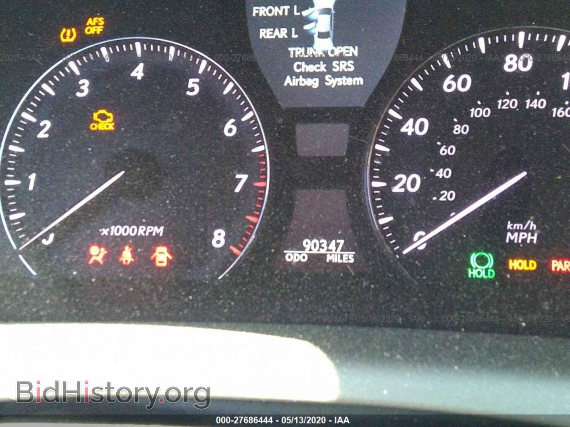 2012 LEXUS LS - VIN: JTHCL5EF4C5014892 - Фото 7
