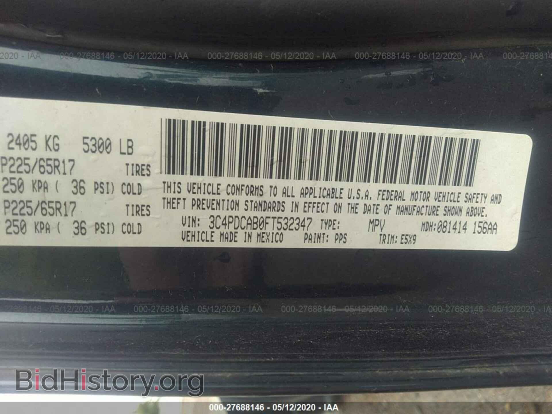2015 DODGE JOURNEY - VIN: 3C4PDCAB0FT532347 - Photo 9