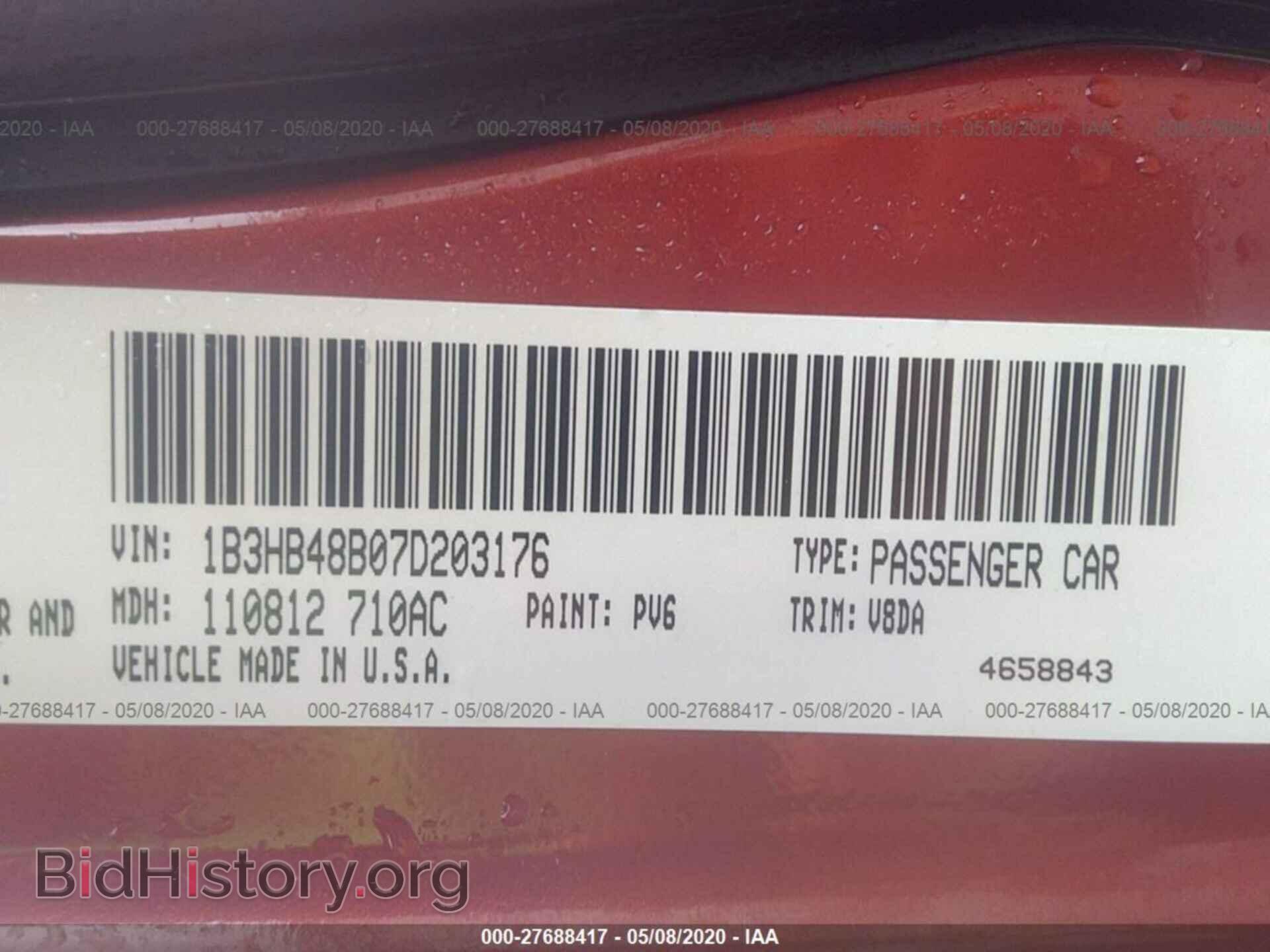 2007 DODGE CALIBER - VIN: 1B3HB48B07D203176 - Photo 9