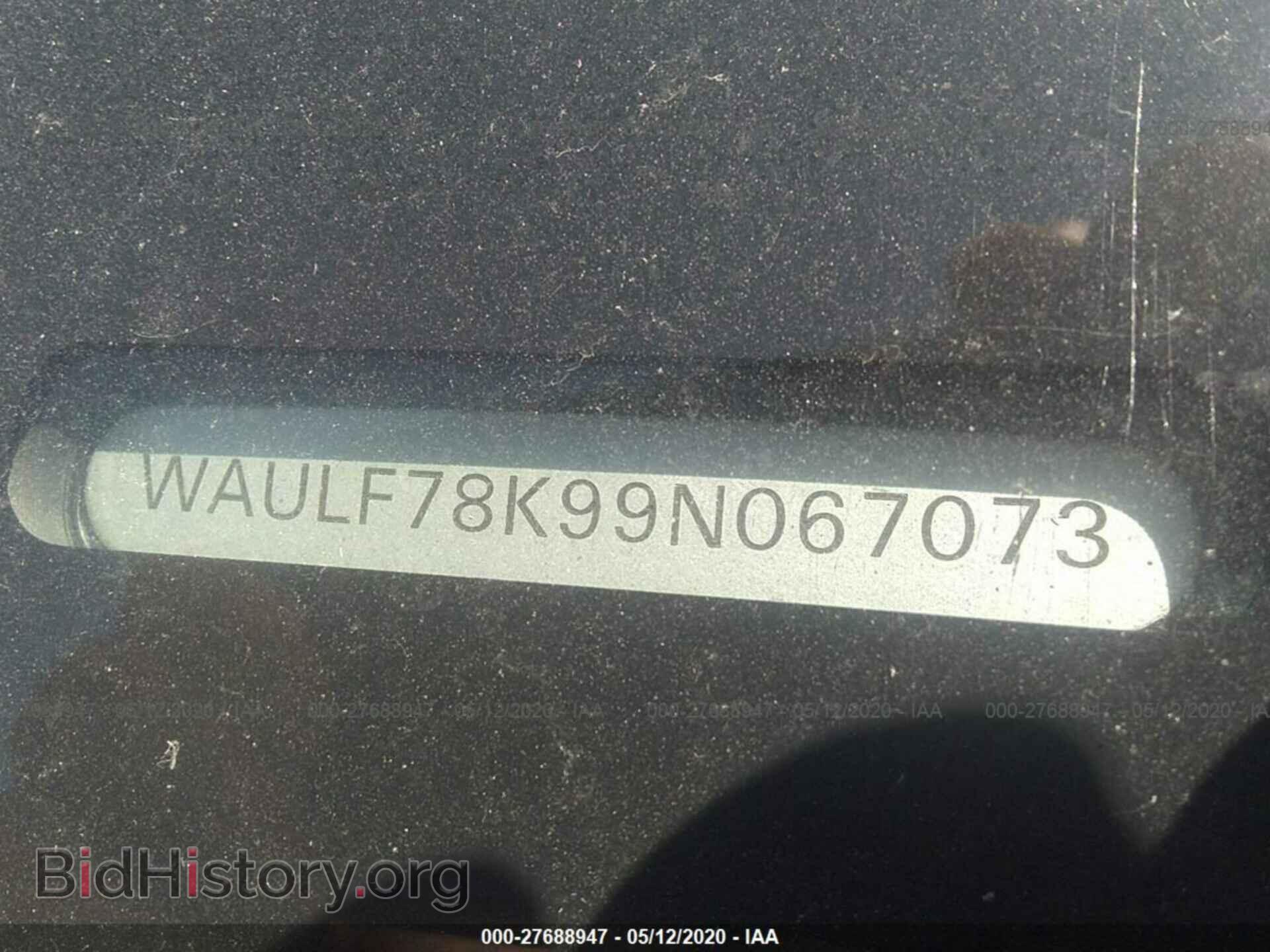 2009 AUDI A4 - VIN: WAULF78K99N067073 - Фото 9