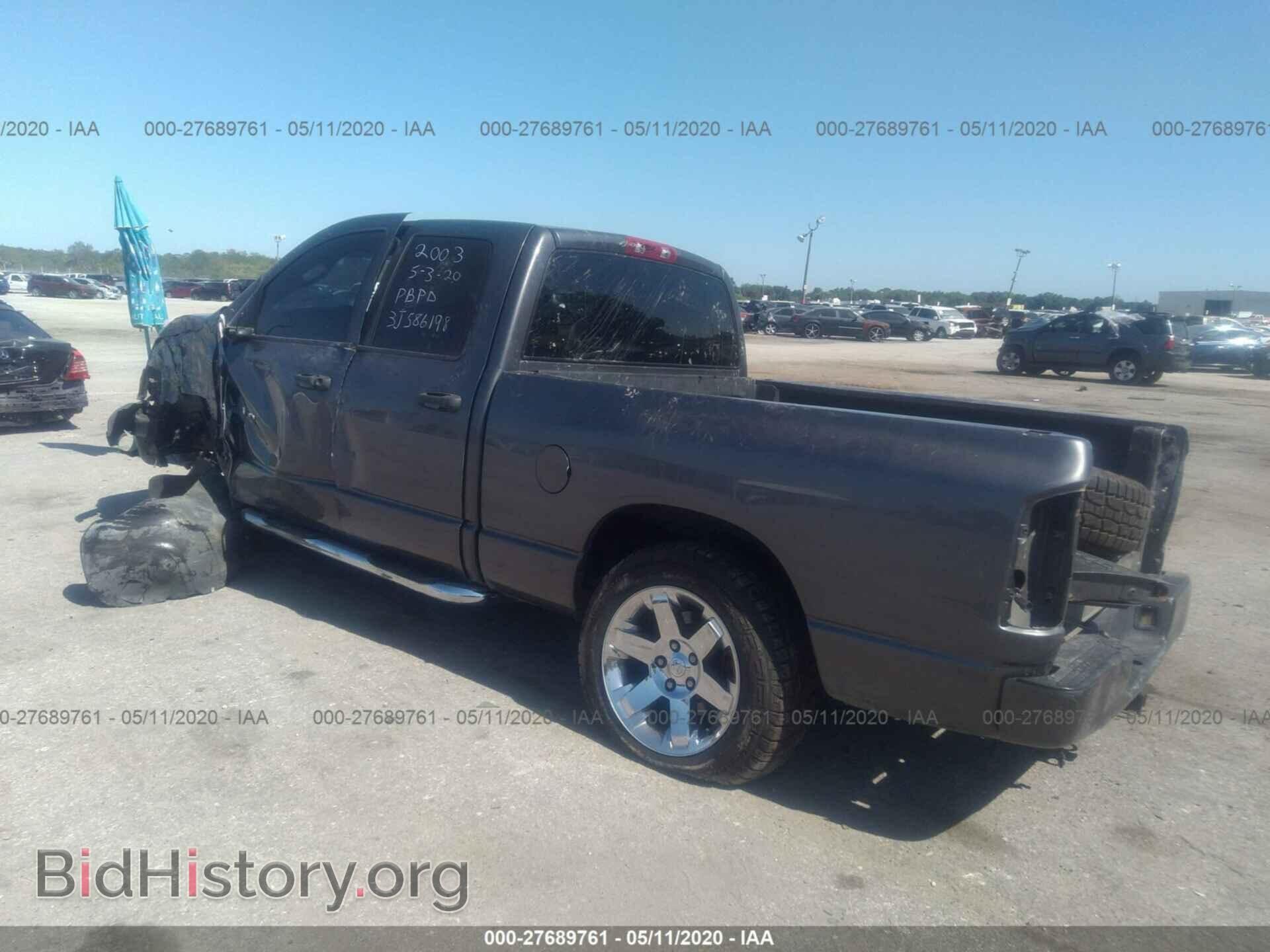 2003 DODGE RAM 1500 - VIN: 1D7HA18N13J586198 - Фото 3