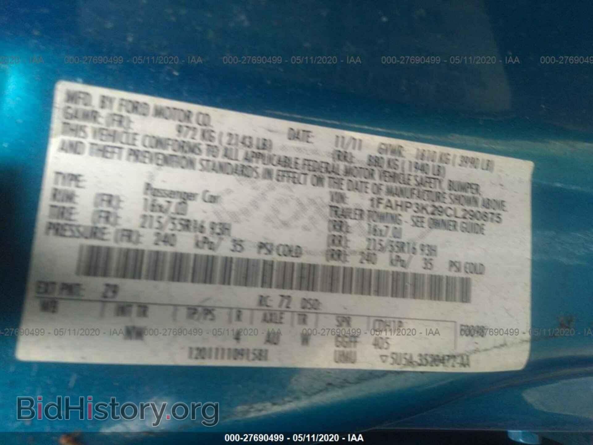2012 FORD FOCUS - VIN: 1FAHP3K29CL290875 - Photo 9