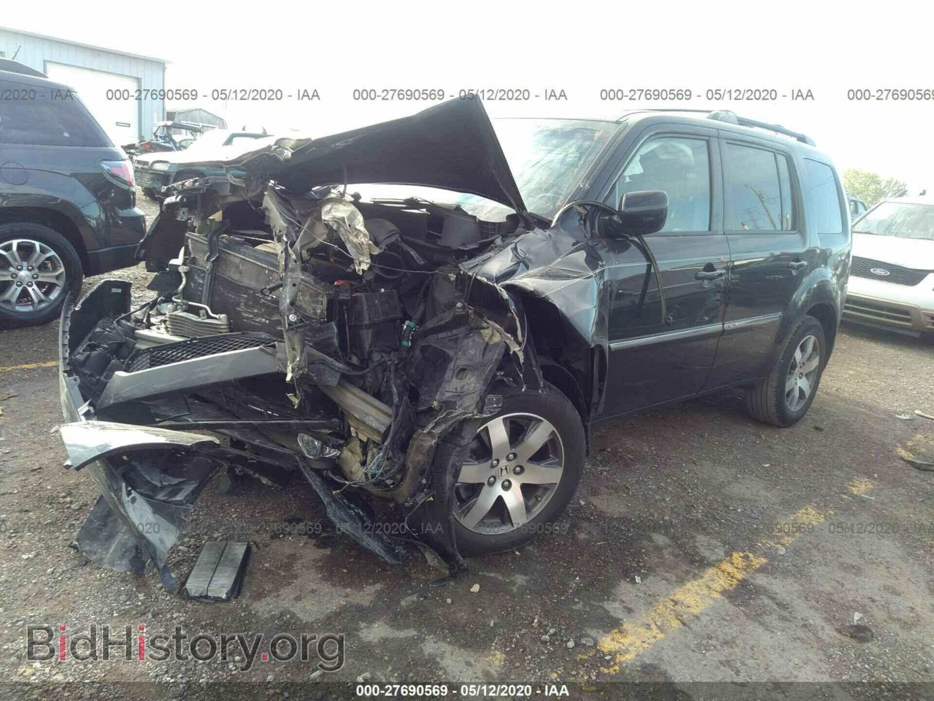 2013 HONDA PILOT - VIN: 5FNYF4H98DB052754 - Фото 2