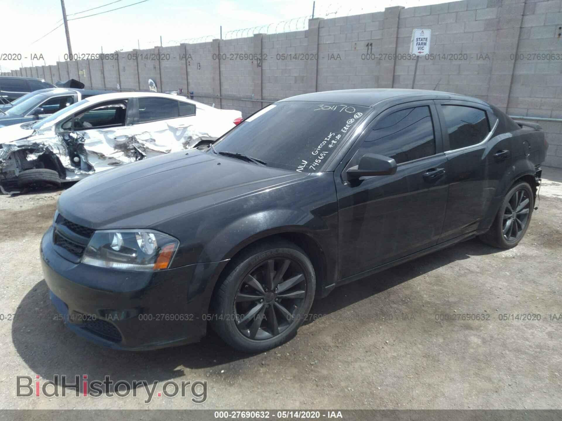 2013 DODGE AVENGER - VIN: 1C3CDZAG0DN749167 - Фото 2