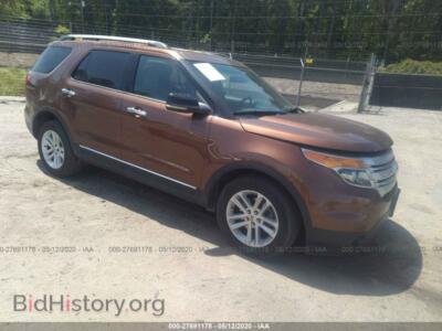 2011 Ford EXPLORER XLT, brown — VIN 1FMHK7D85BGA29828, IAAI