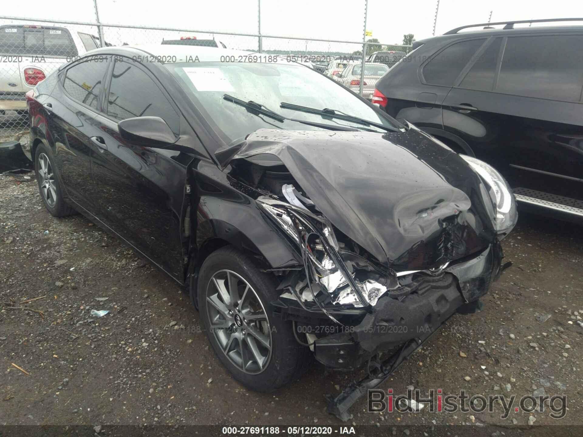 Photo 5NPDH4AE4GH665654 - HYUNDAI ELANTRA 2016