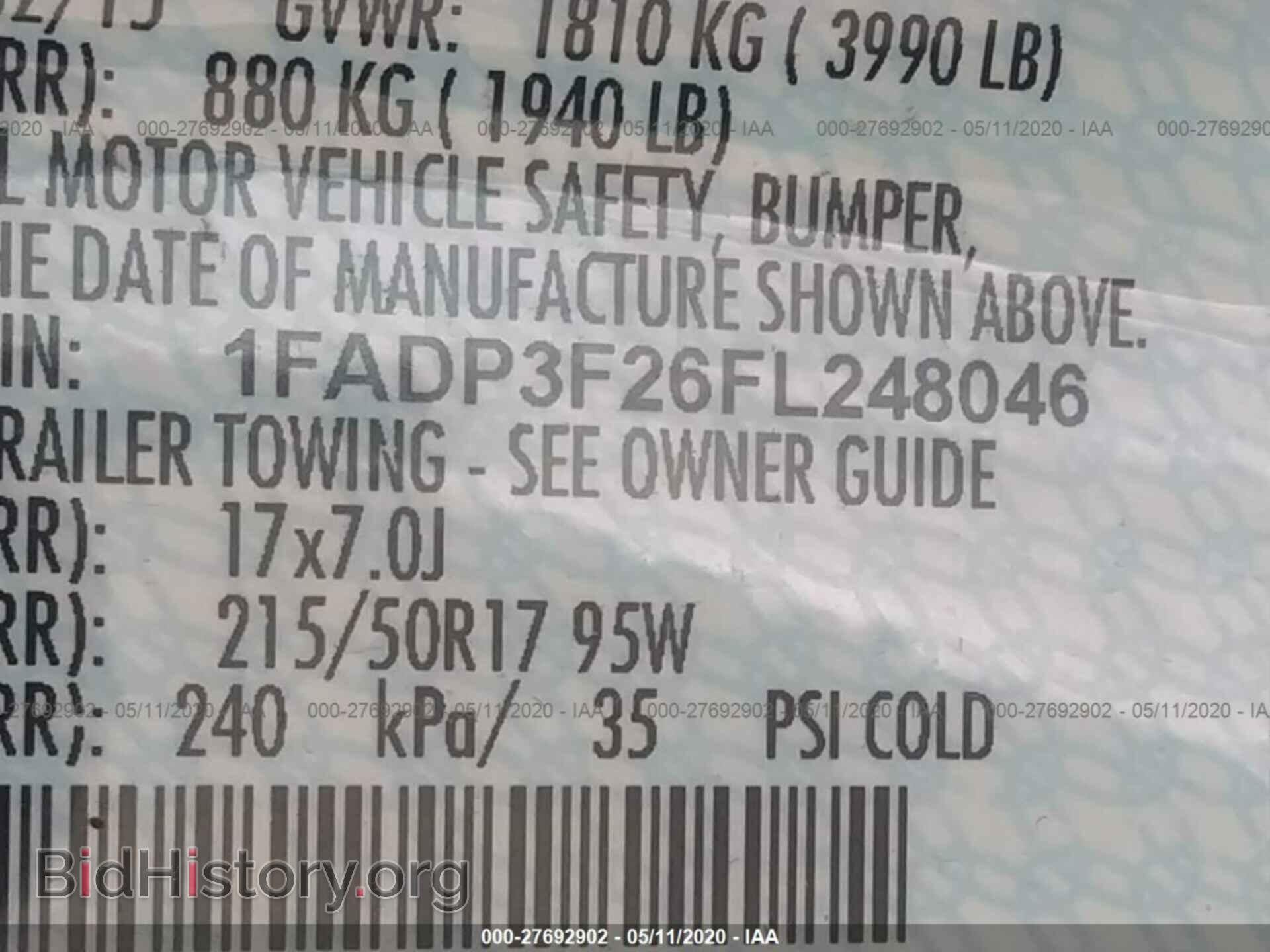 2015 FORD FOCUS - VIN: 1FADP3F26FL248046 - Photo 9