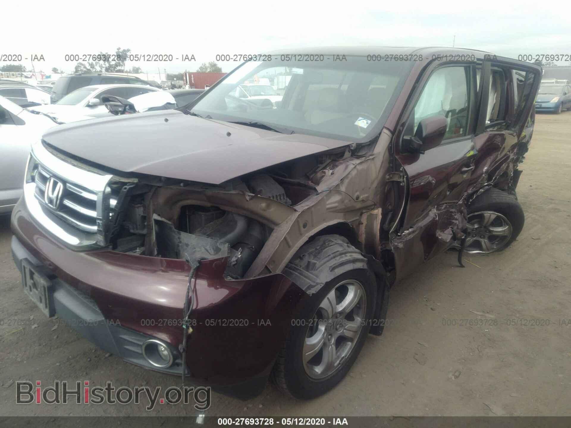 2014 HONDA PILOT - VIN: 5FNYF3H78EB022180 - Фото 2