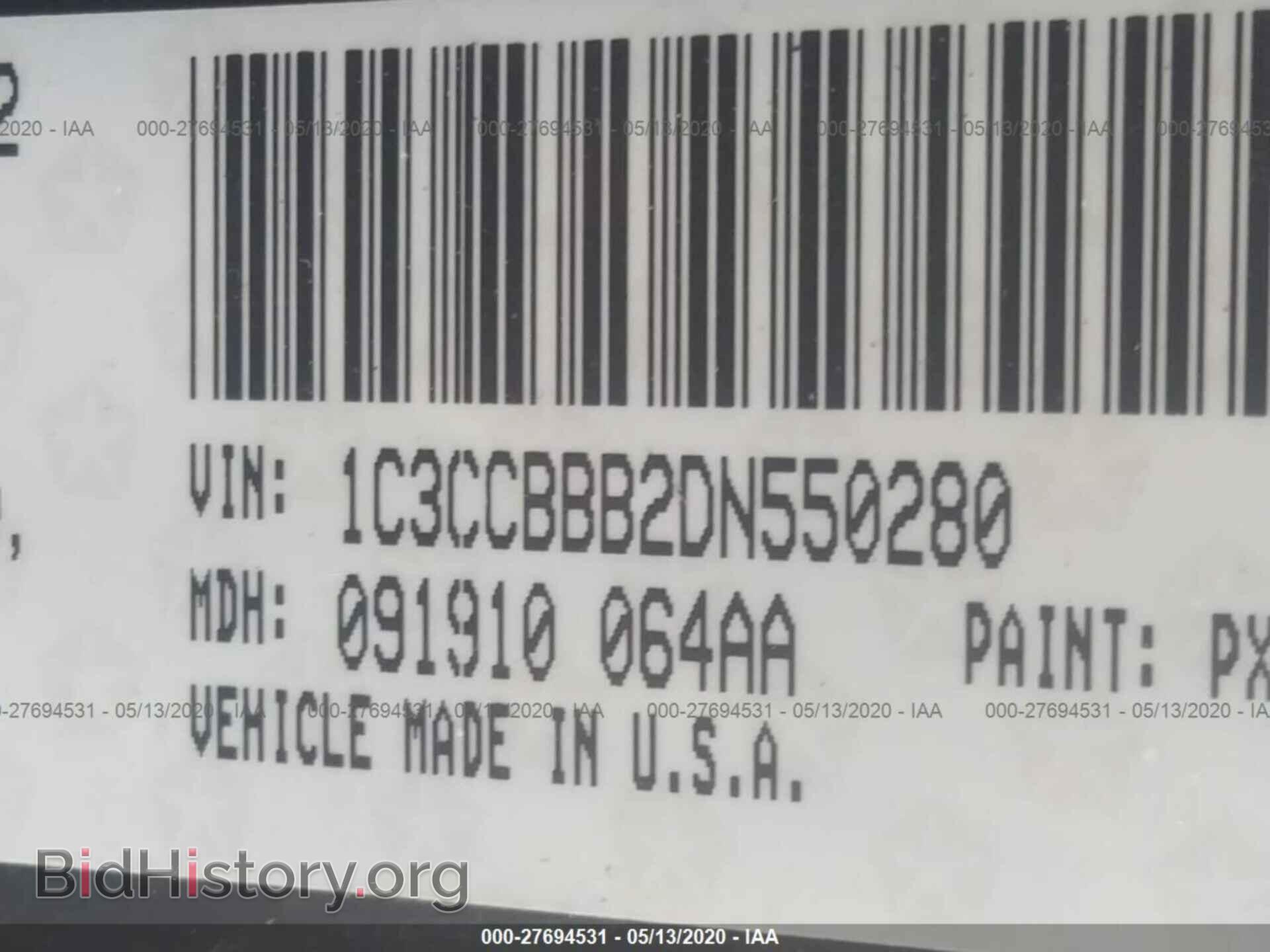 2013 CHRYSLER 200 - VIN: 1C3CCBBB2DN550280 - Фото 9