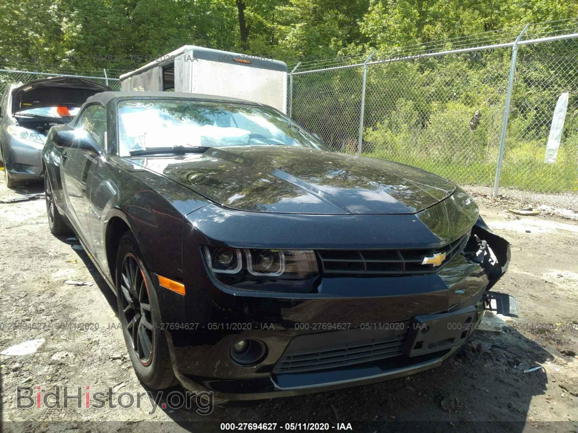 Photo 2G1FB3D32E9269021 - CHEVROLET CAMARO 2014