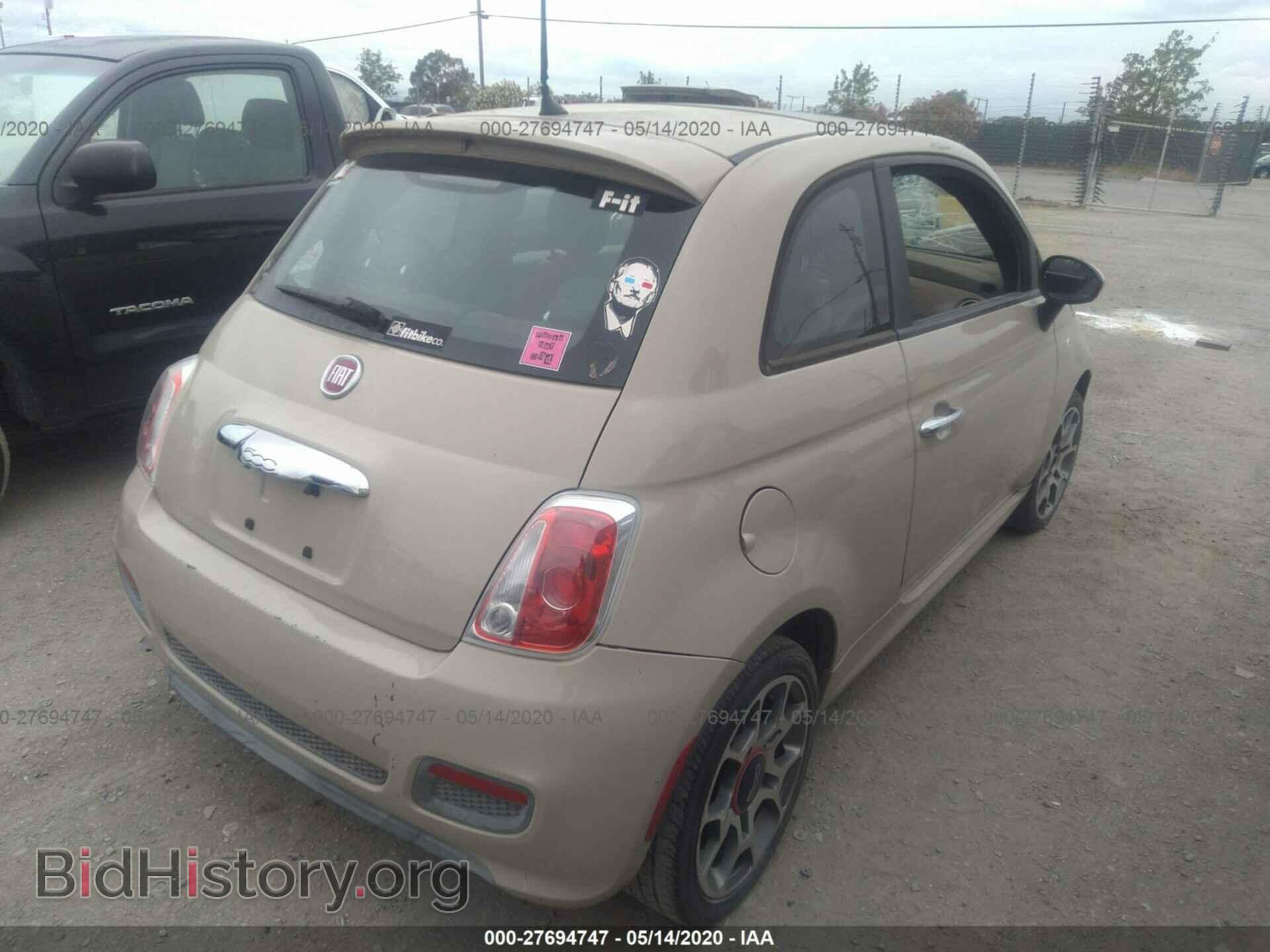 2012 FIAT 500 - VIN: 3C3CFFBR1CT119455 - Фото 4